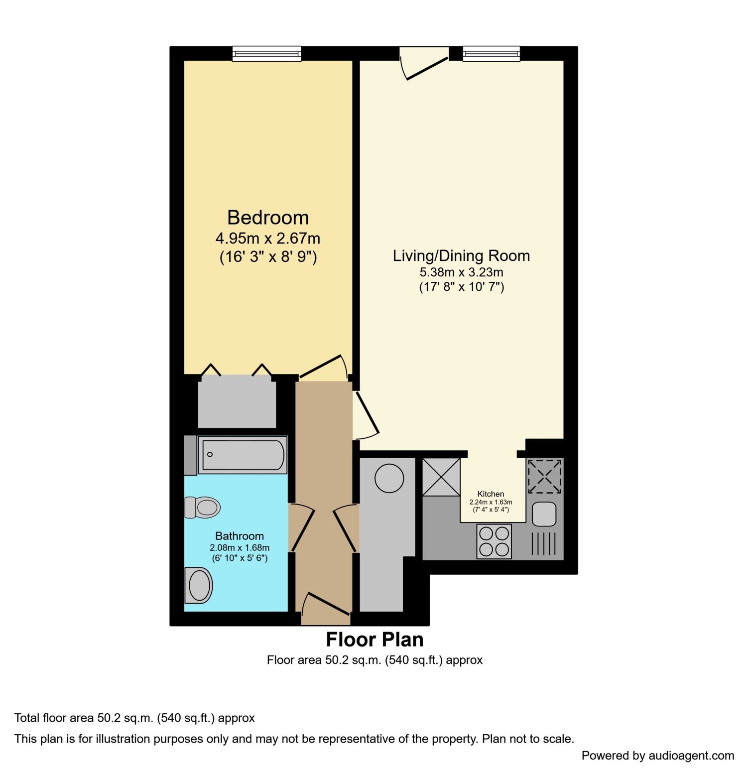 1 bed flat for sale in Homechester House, High West Street, Dorchester