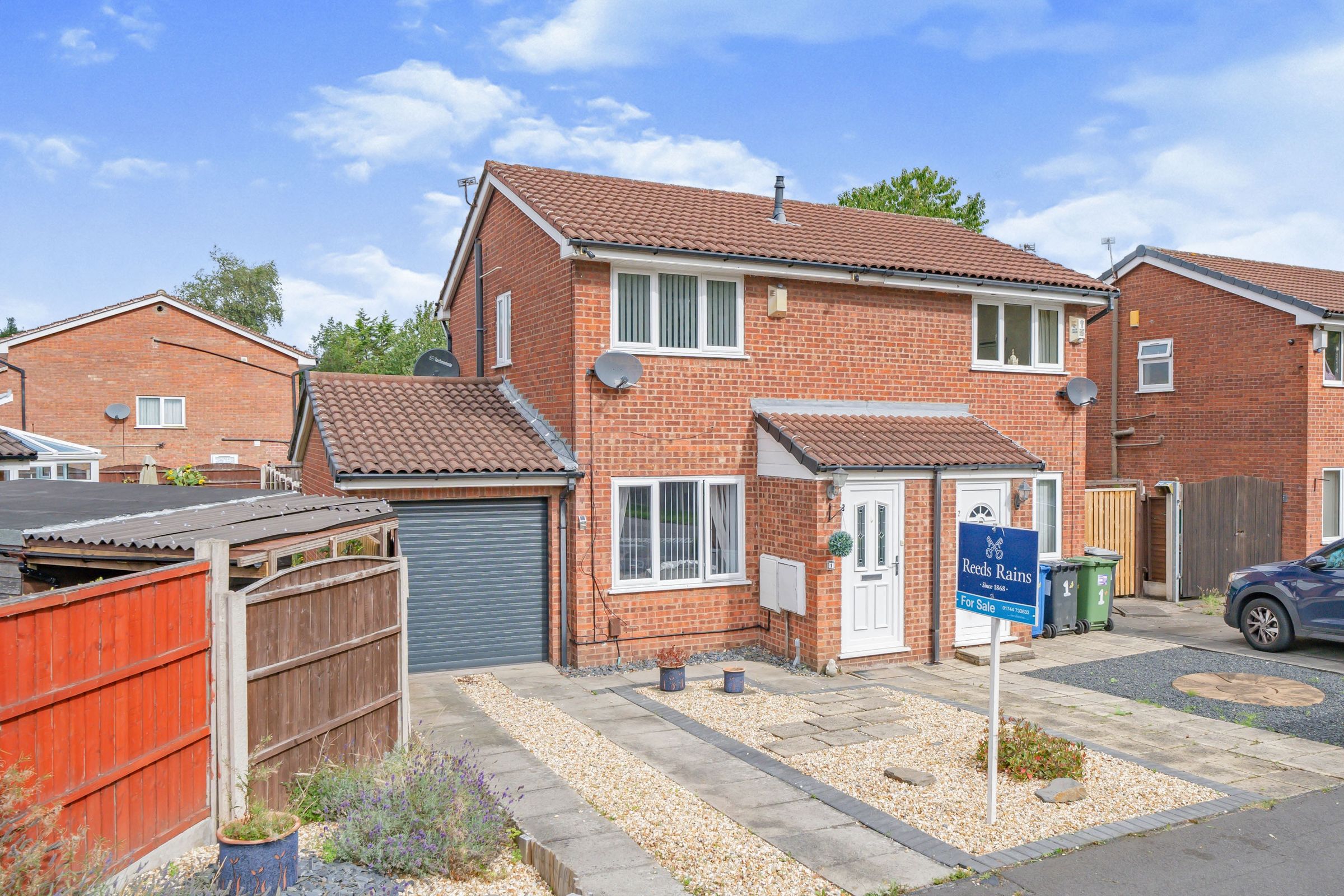 2 bed semidetached house for sale in Tenby Close, Callands, Warrington