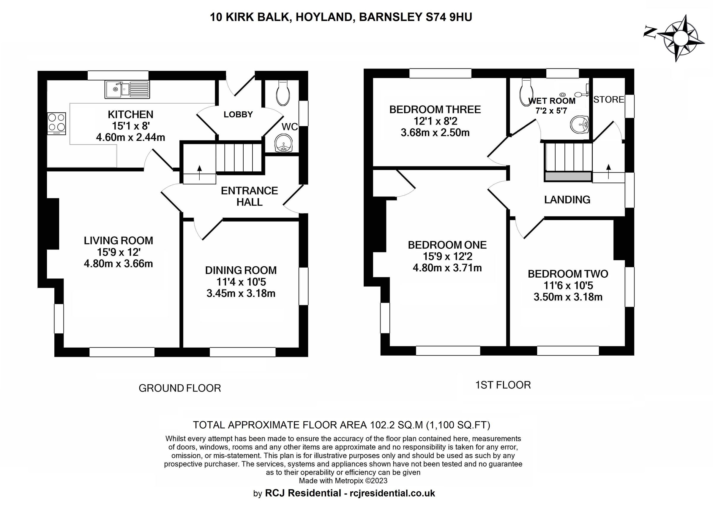 3 bed end terrace house for sale in Kirk Balk, Hoyland, Barnsley S74
