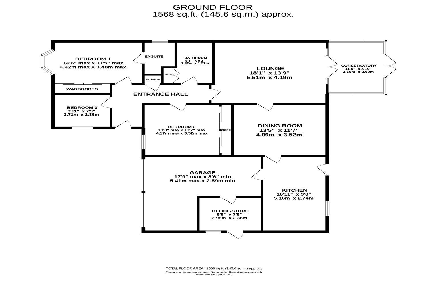 3 bed detached bungalow for sale in Grappenhall Road, Stockton Heath