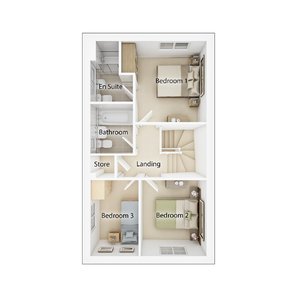 New home, 3 bed semidetached house for sale in "The Milldale Plot