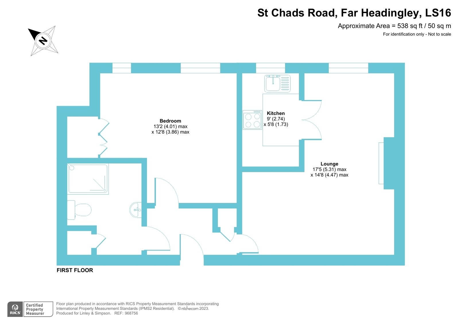 1 bed flat for sale in Orchard Court, St Chads Road, Far Headingley