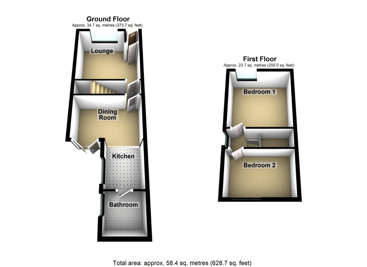 2 bed semidetached house for sale in High Street, Ffrith, Wrexham LL11