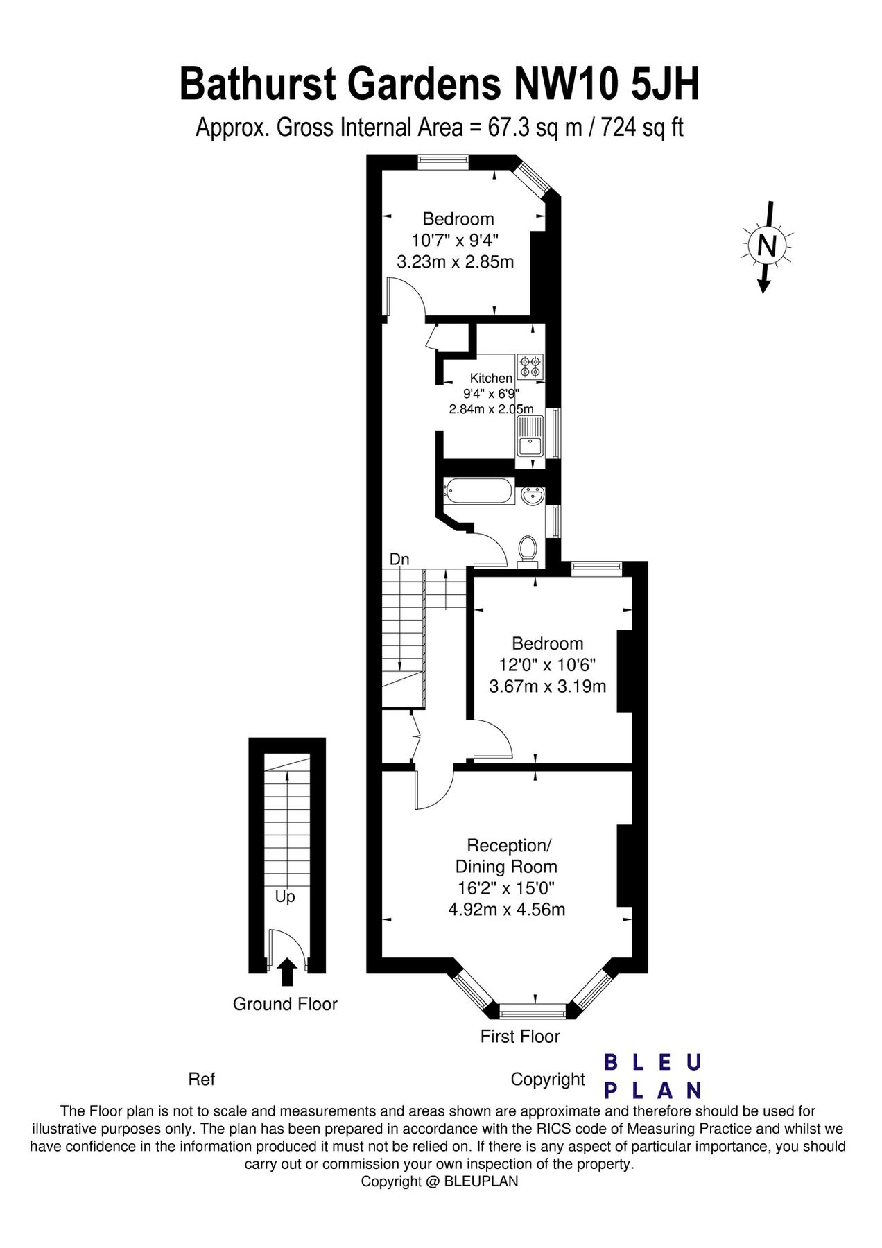 2 bed flat to rent in Bathurst Gardens, Kensal Green, London NW10 Zoopla