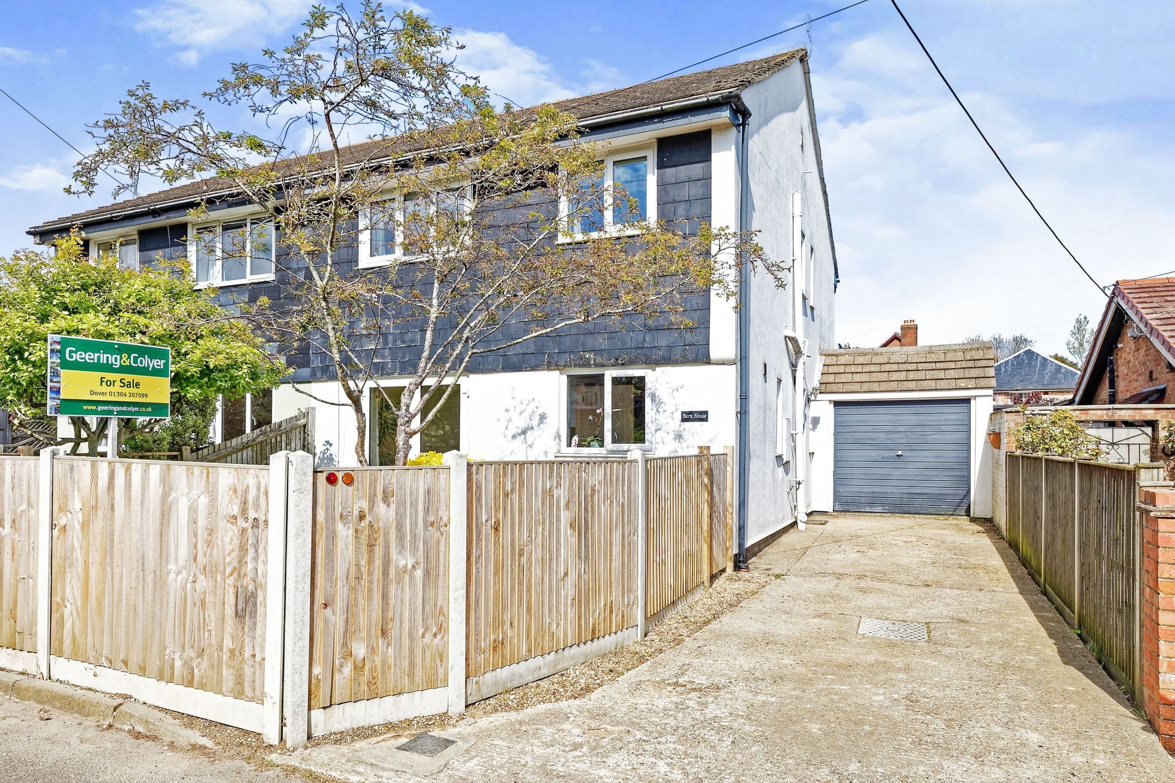 3 bed semidetached house for sale in The Street, West Hougham, Dover