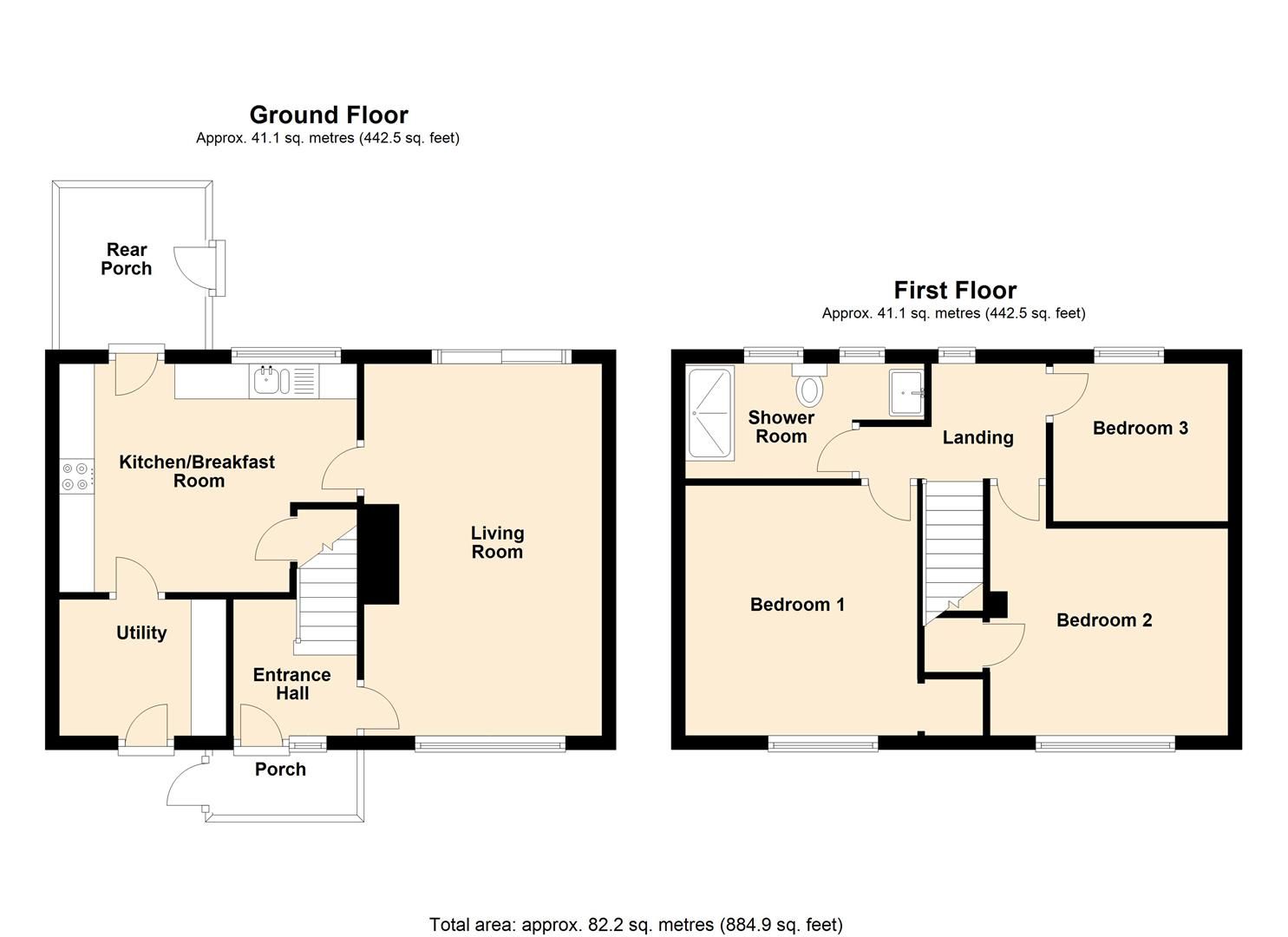 3 bed terraced house for sale in Burton Wood, Weobley, Herefordshire