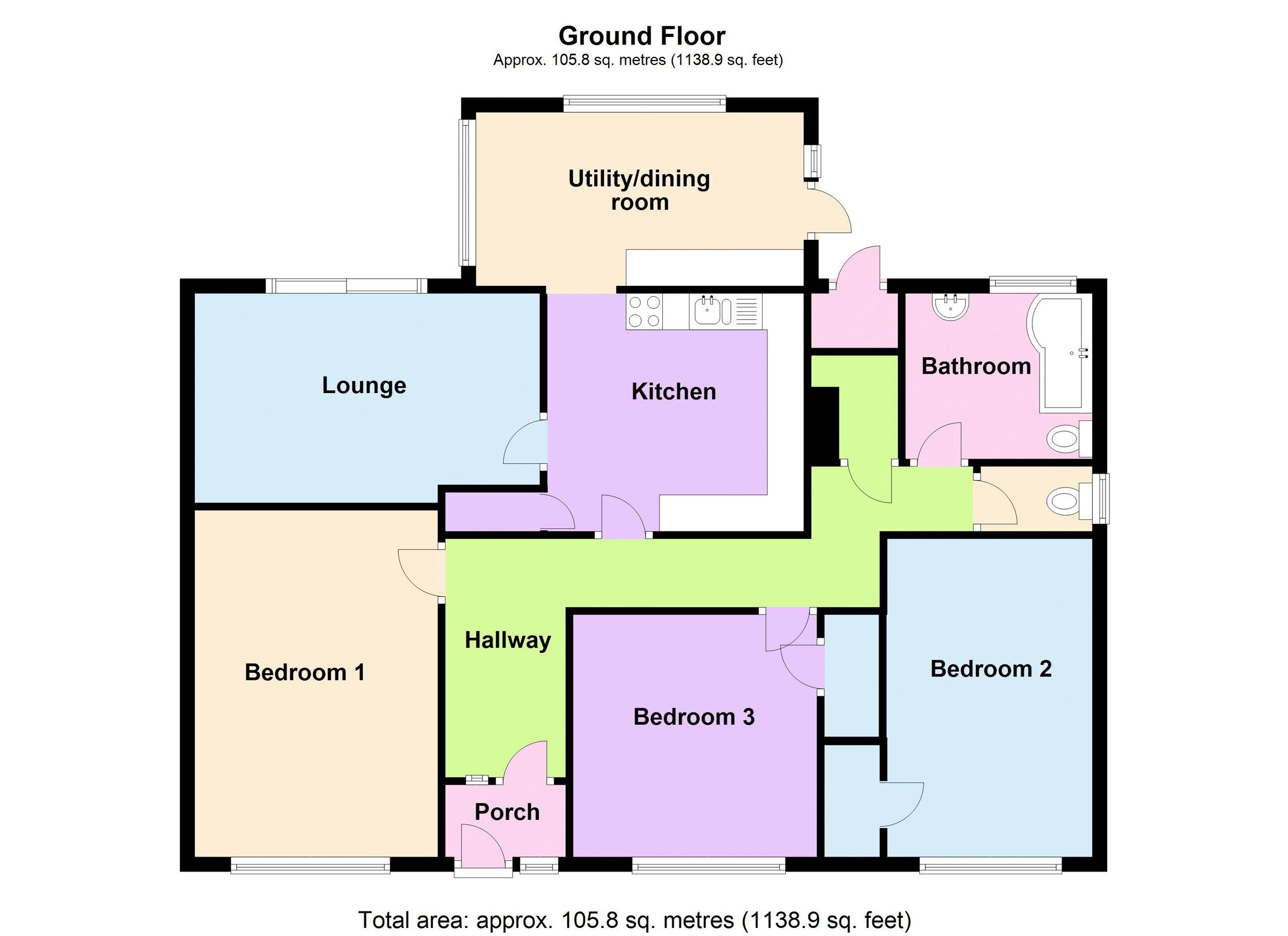 3 bed detached bungalow to rent in Marsh Road, Hilperton Marsh