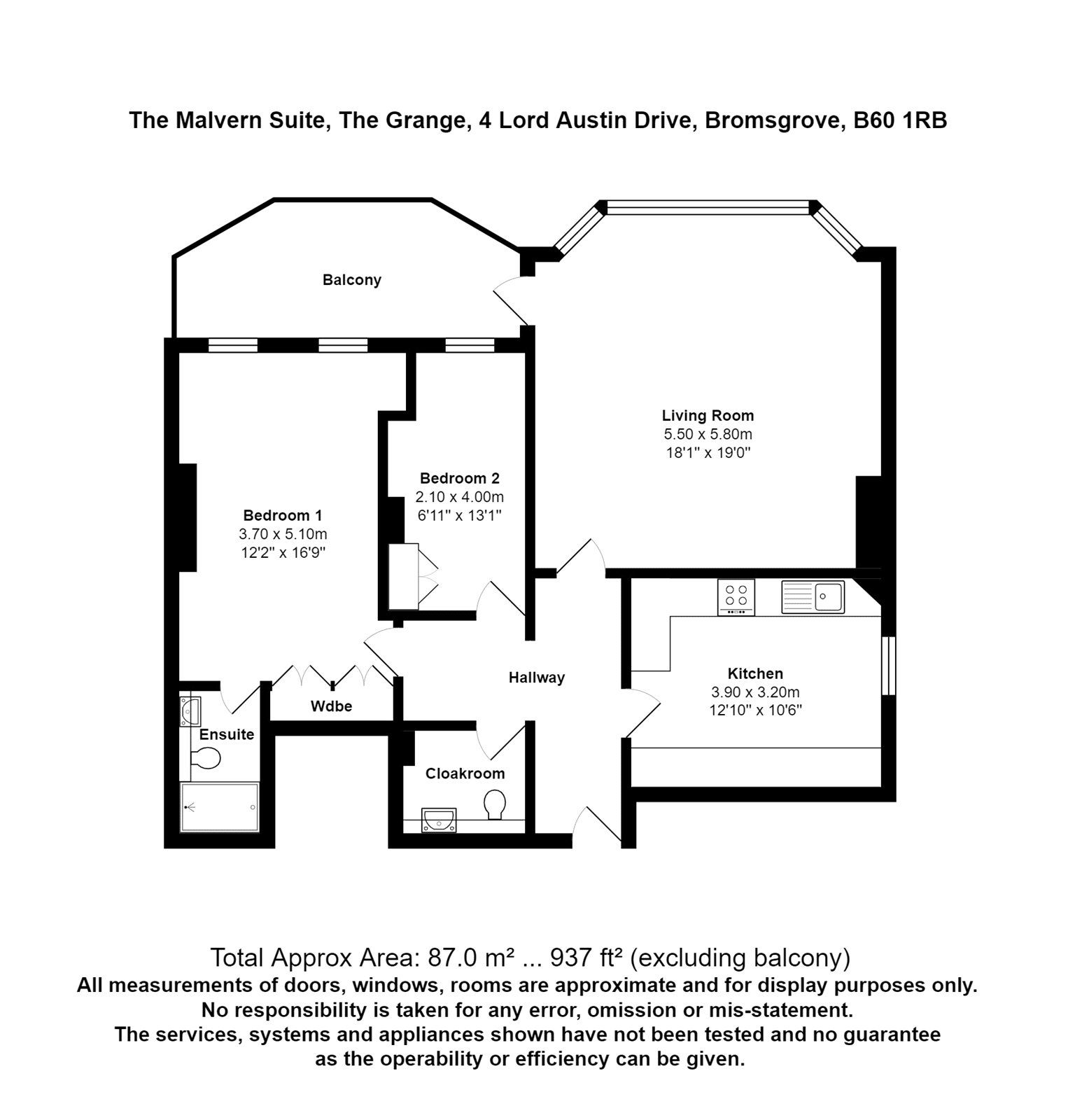 2 bed flat for sale in The Malvern Suite, The Grange, Lord Austin Drive