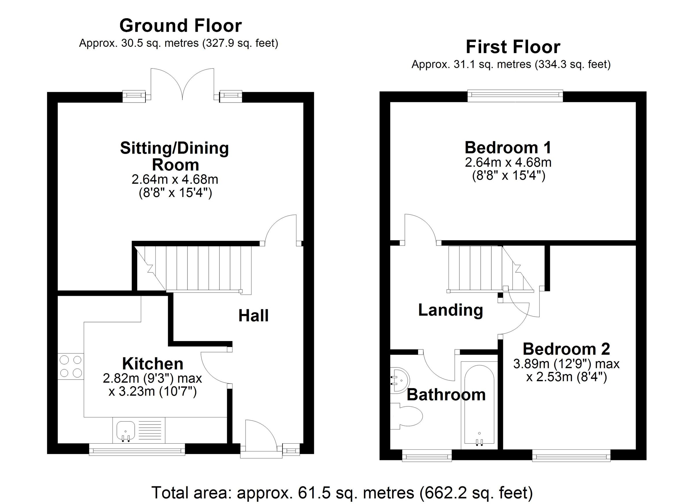 2 bed terraced house for sale in Grandison Close, The Prinnels, Swindon
