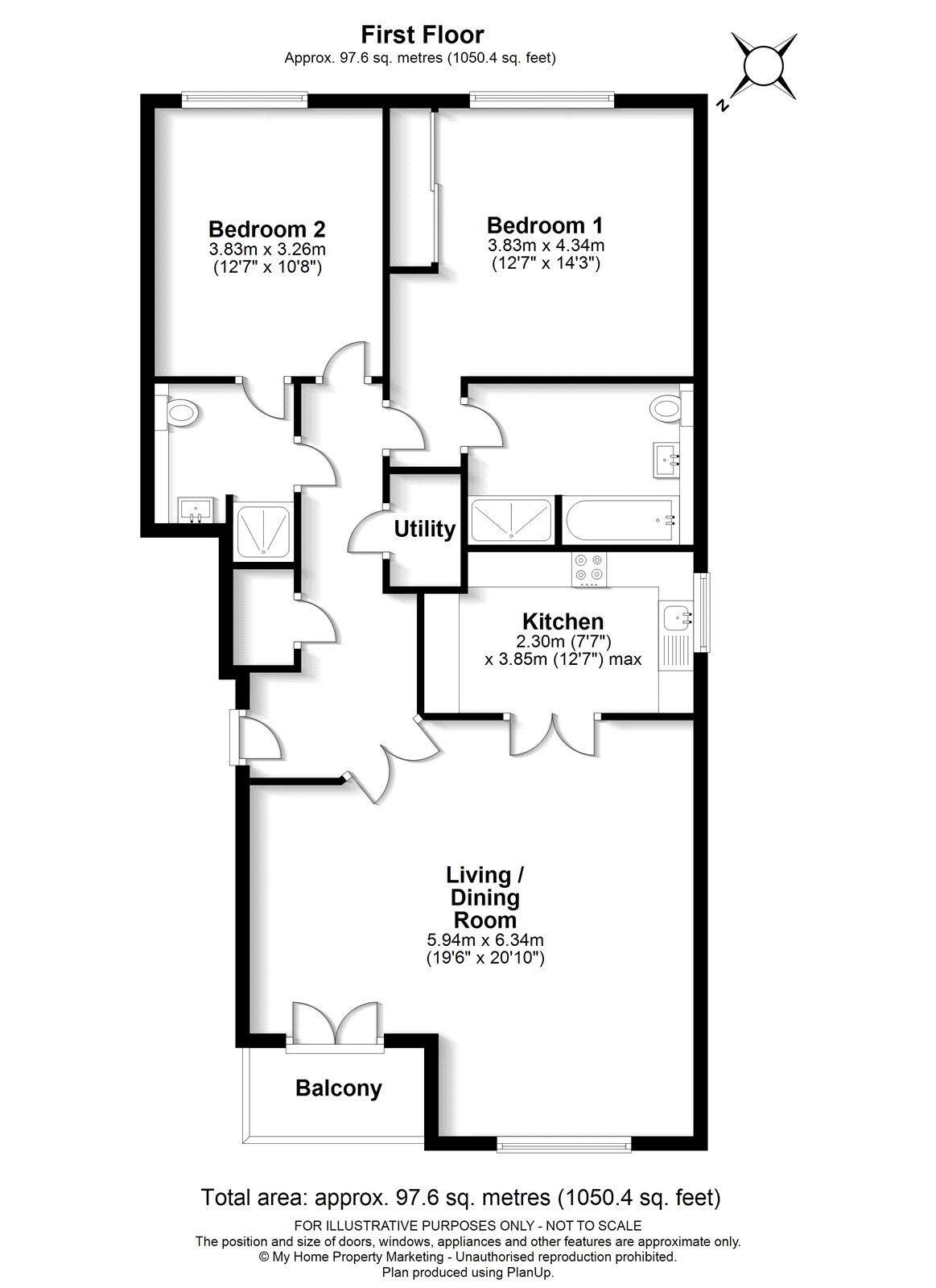 2 bed flat to rent in Churleswood Court, Shire Lane, Chorleywood