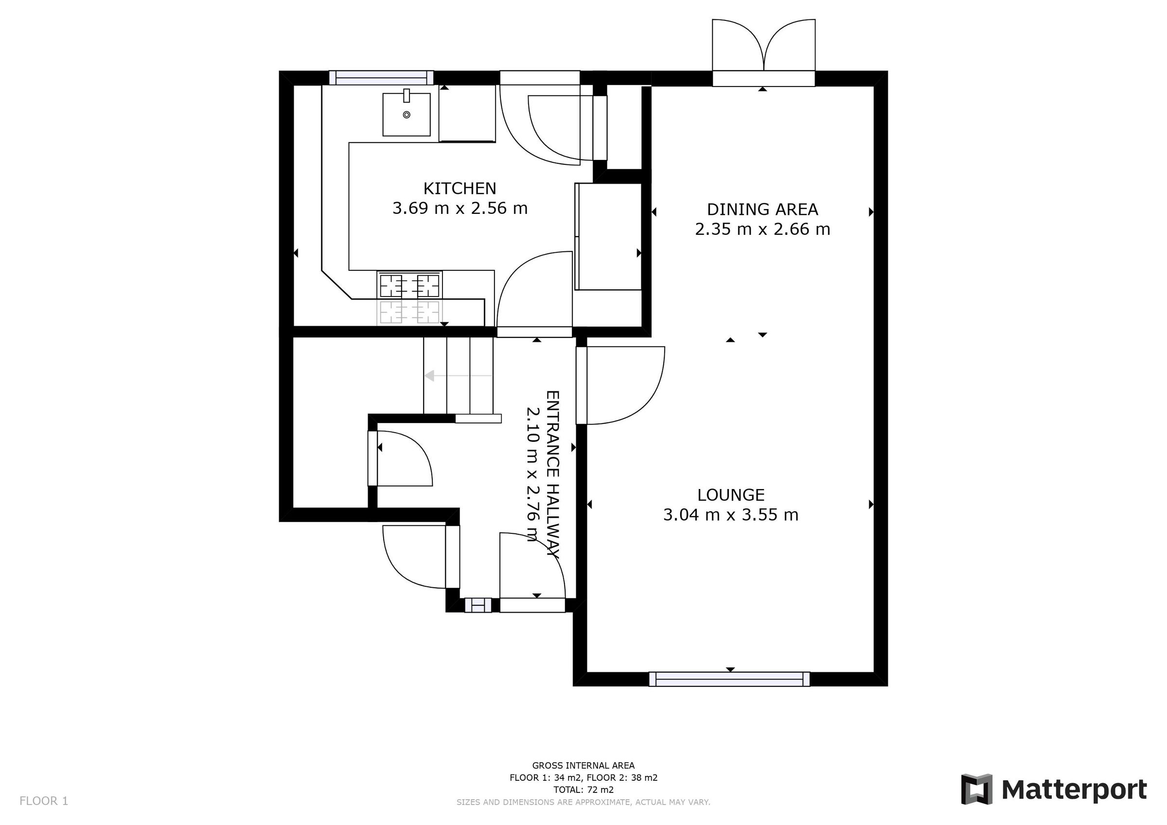 2 bed terraced house for sale in Falcon Brae, Ladywell, Livingston EH54