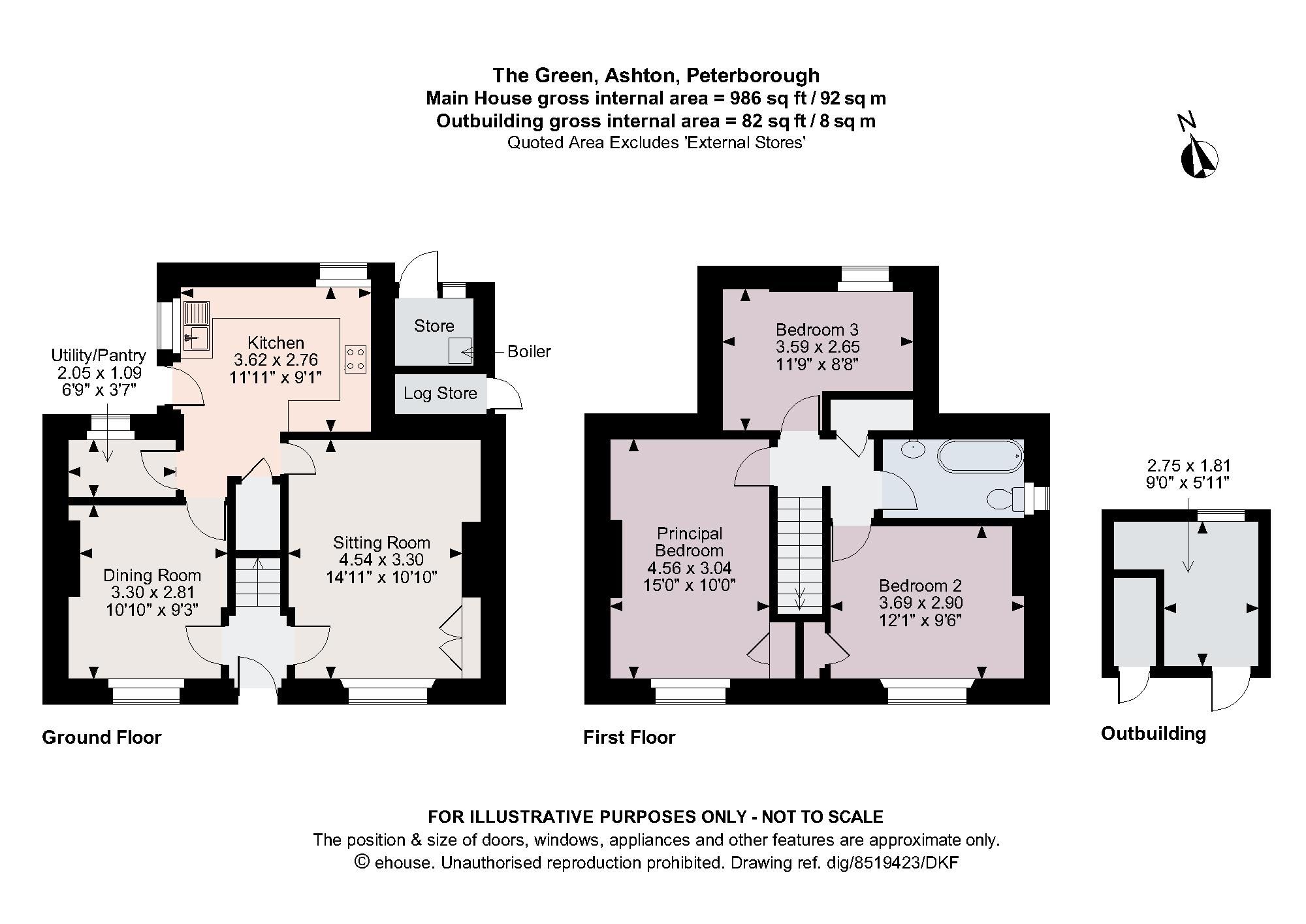 3 bed detached house for sale in The Green, Ashton, Peterborough PE8