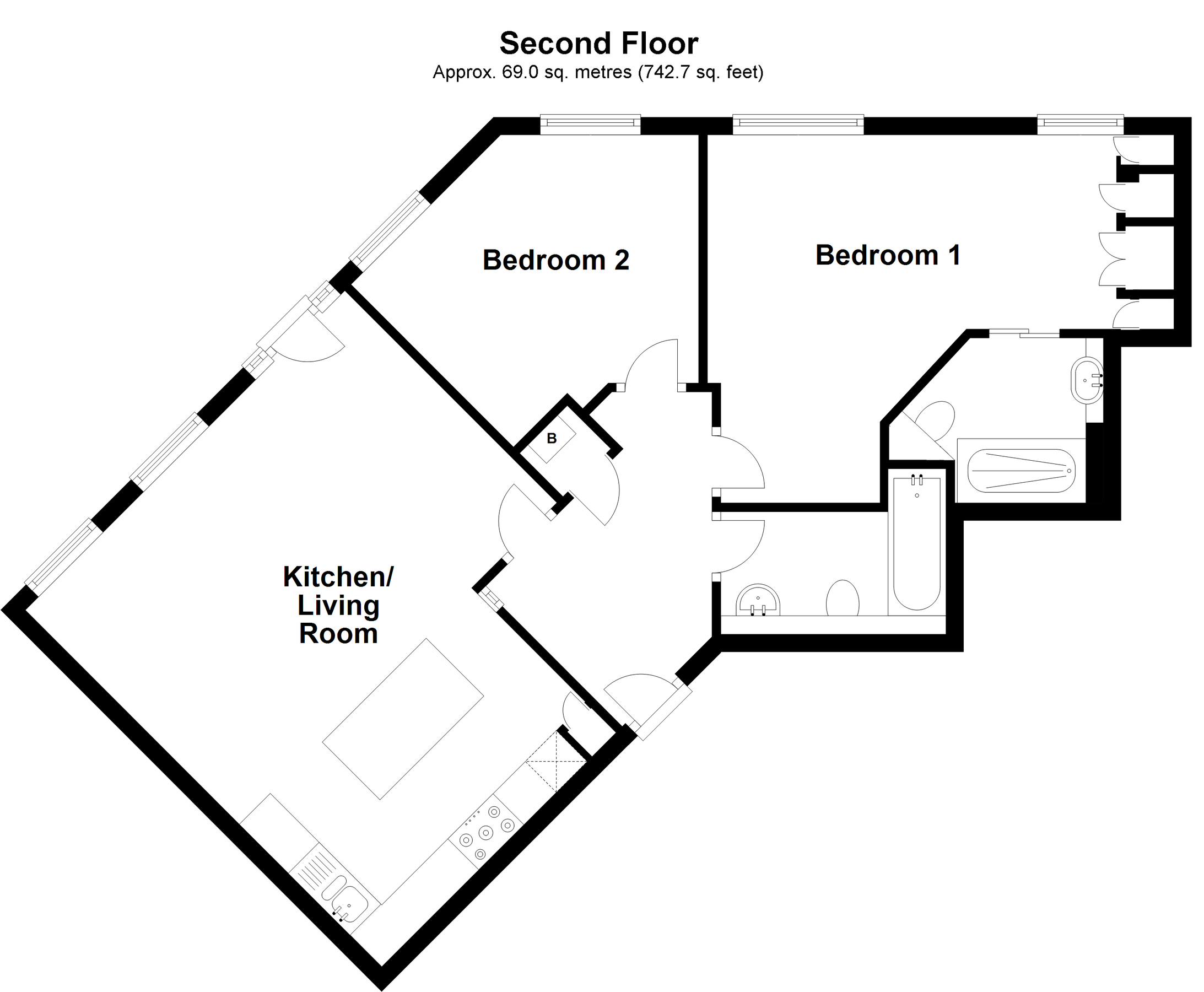 2 bed flat to rent in Whitefriars Wharf, Tonbridge TN9 Zoopla