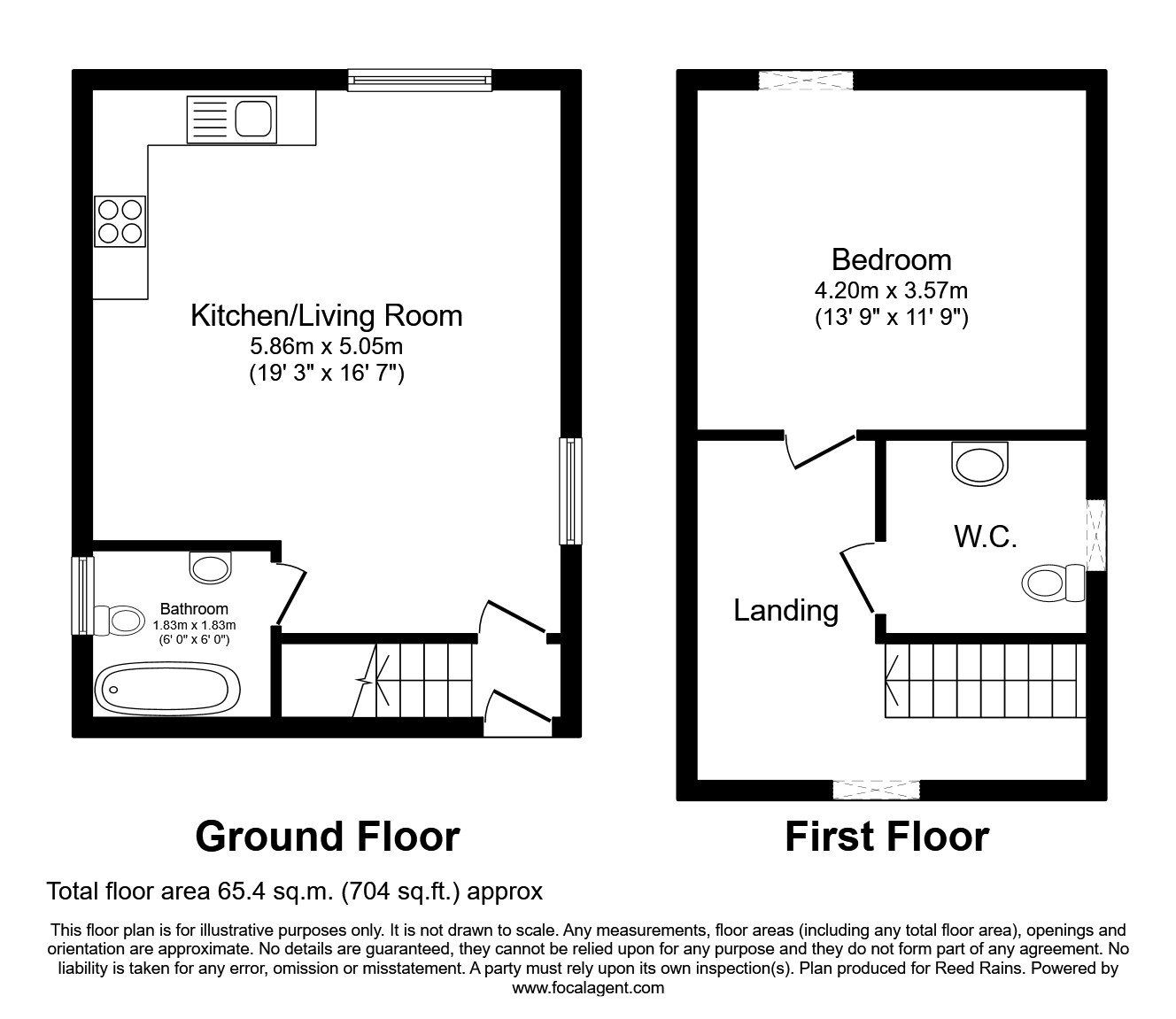 1 bed flat to rent in Ledger Lane, Lofthouse, Wakefield, West Yorkshire