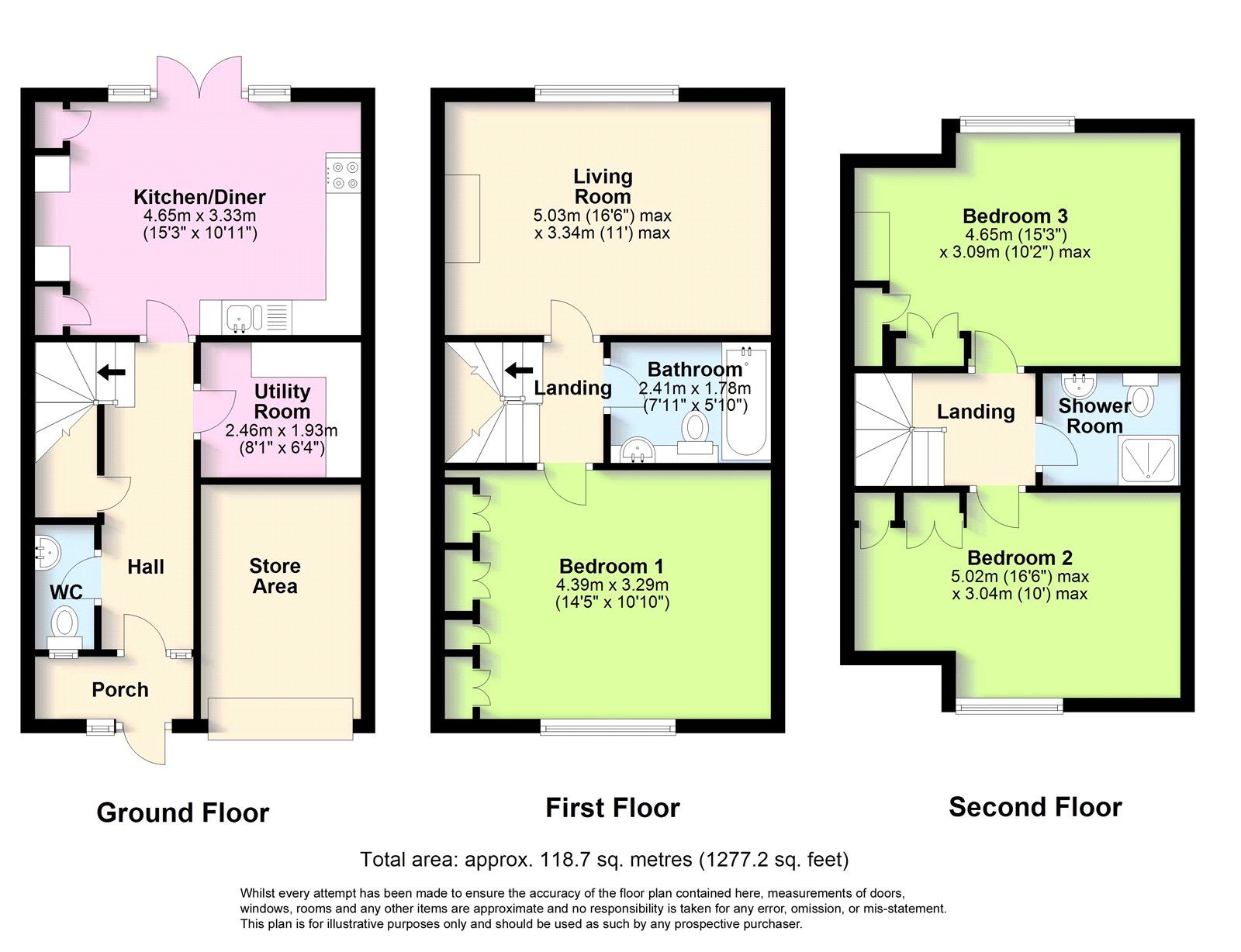 3 bed terraced house for sale in Rawson Villas, Jubilee Avenue