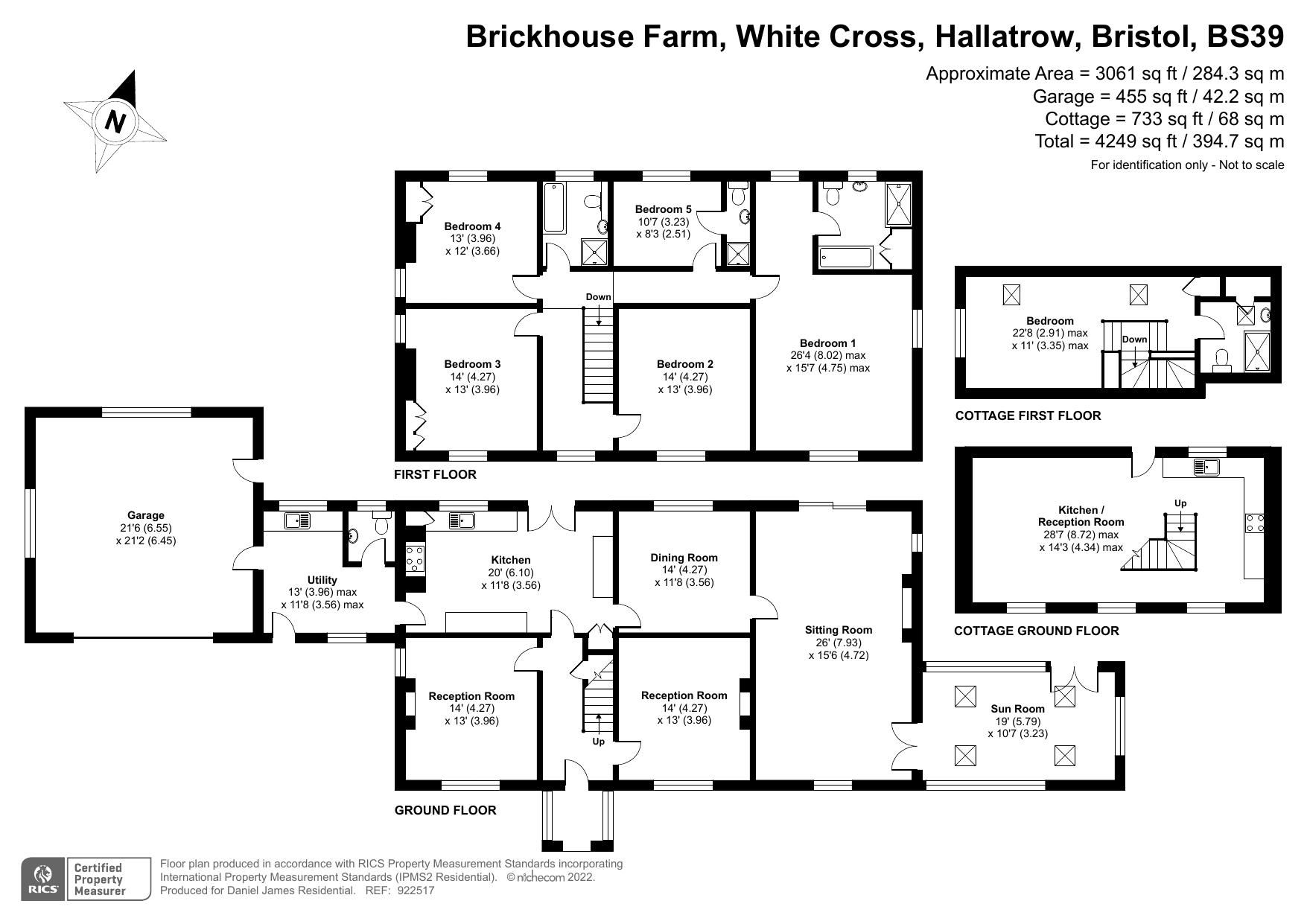 5 bed detached house for sale in White Cross, Hallatrow, Bristol BS39