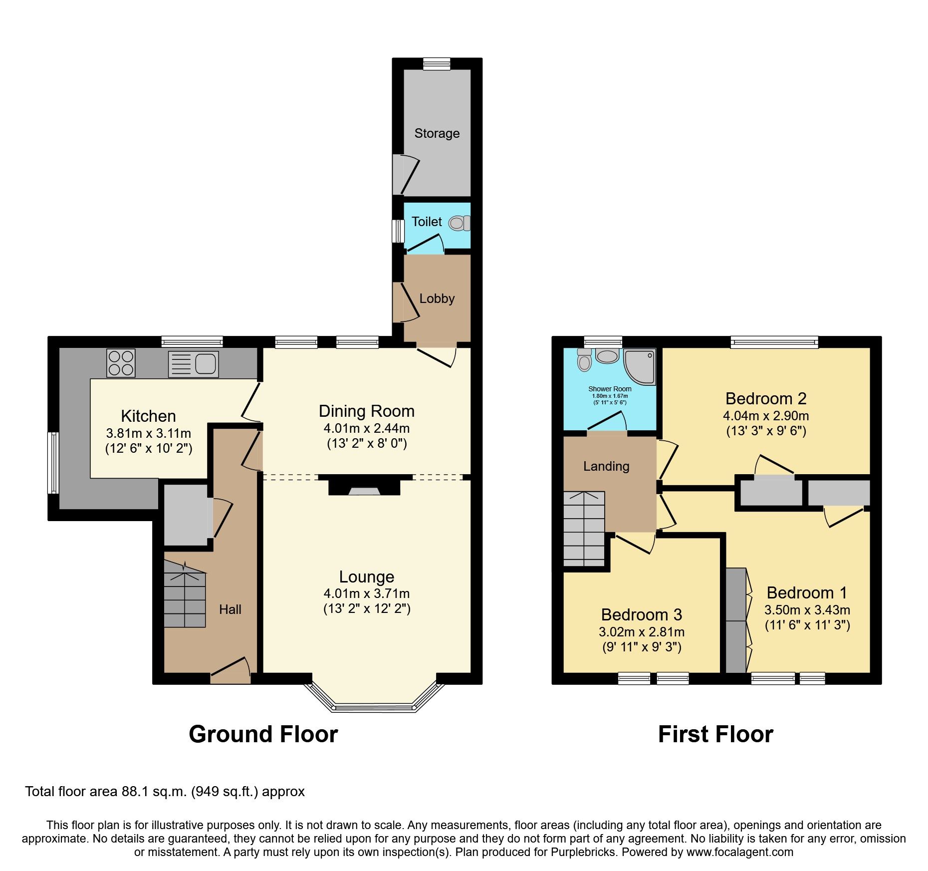 3 bed end terrace house for sale in Summerfield Gardens, Lowestoft NR33