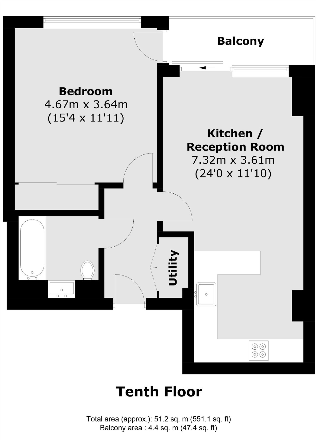 1 bed flat to rent in Buckhold Road, London SW18 Zoopla