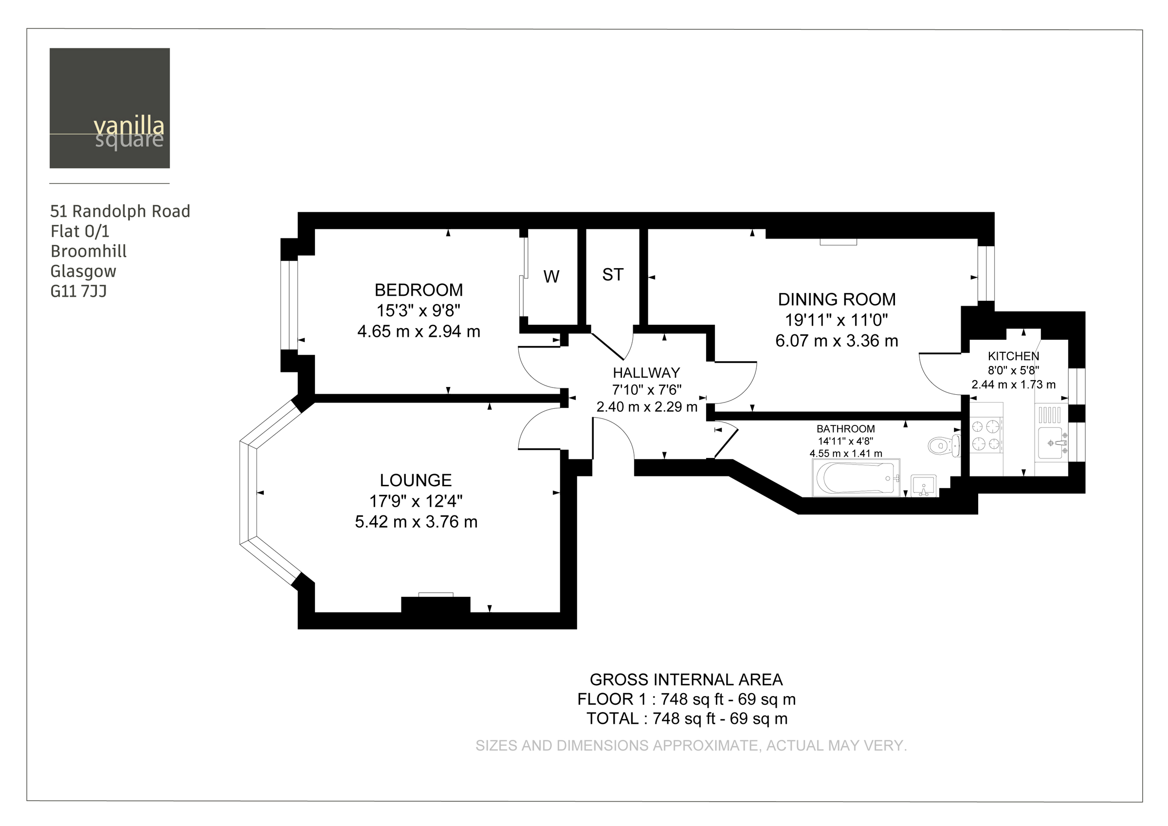 1 bed flat for sale in Randolph Road, Glasgow G11 Zoopla
