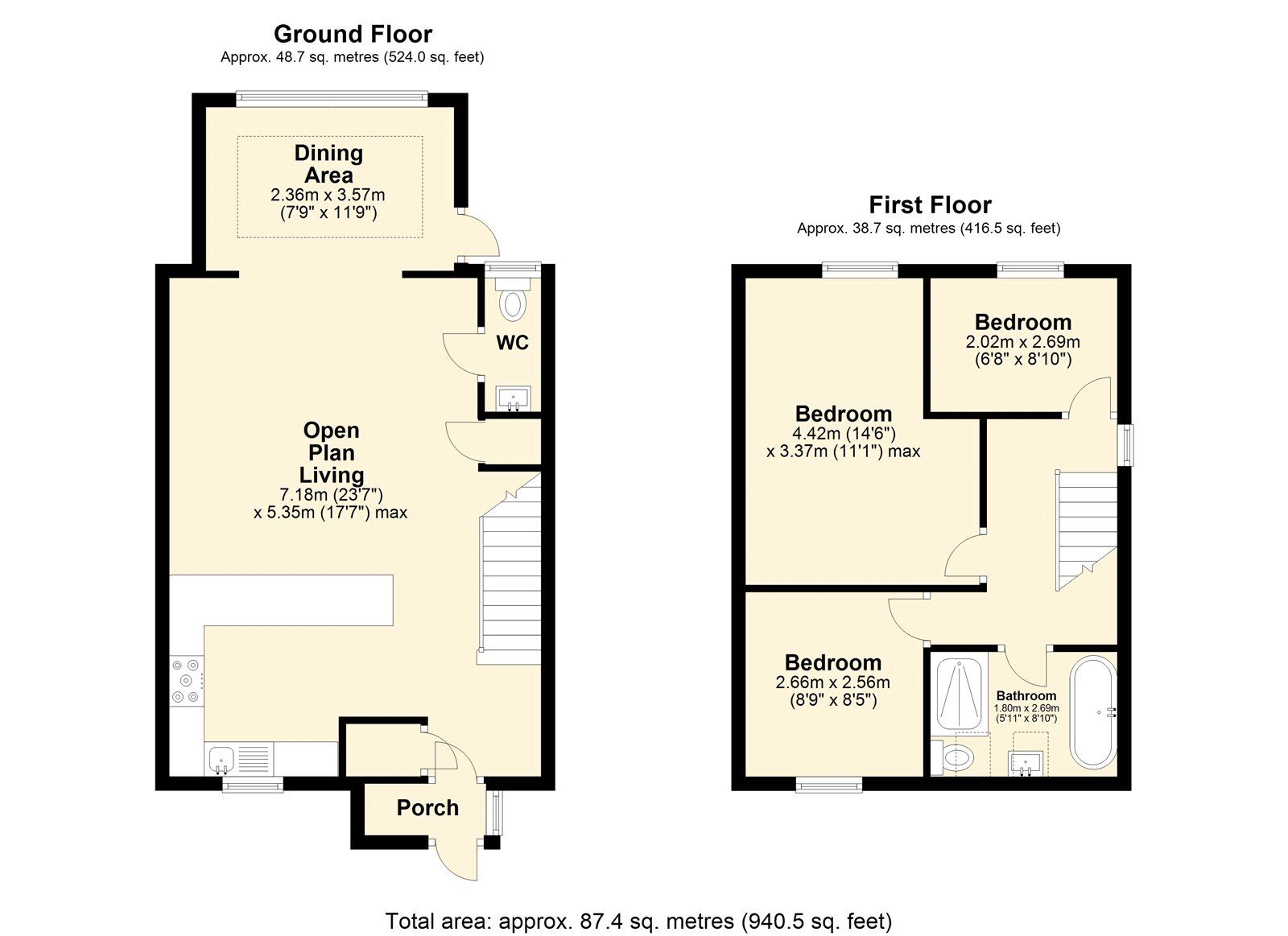 3 bed end terrace house for sale in Millstone Close, South Darenth