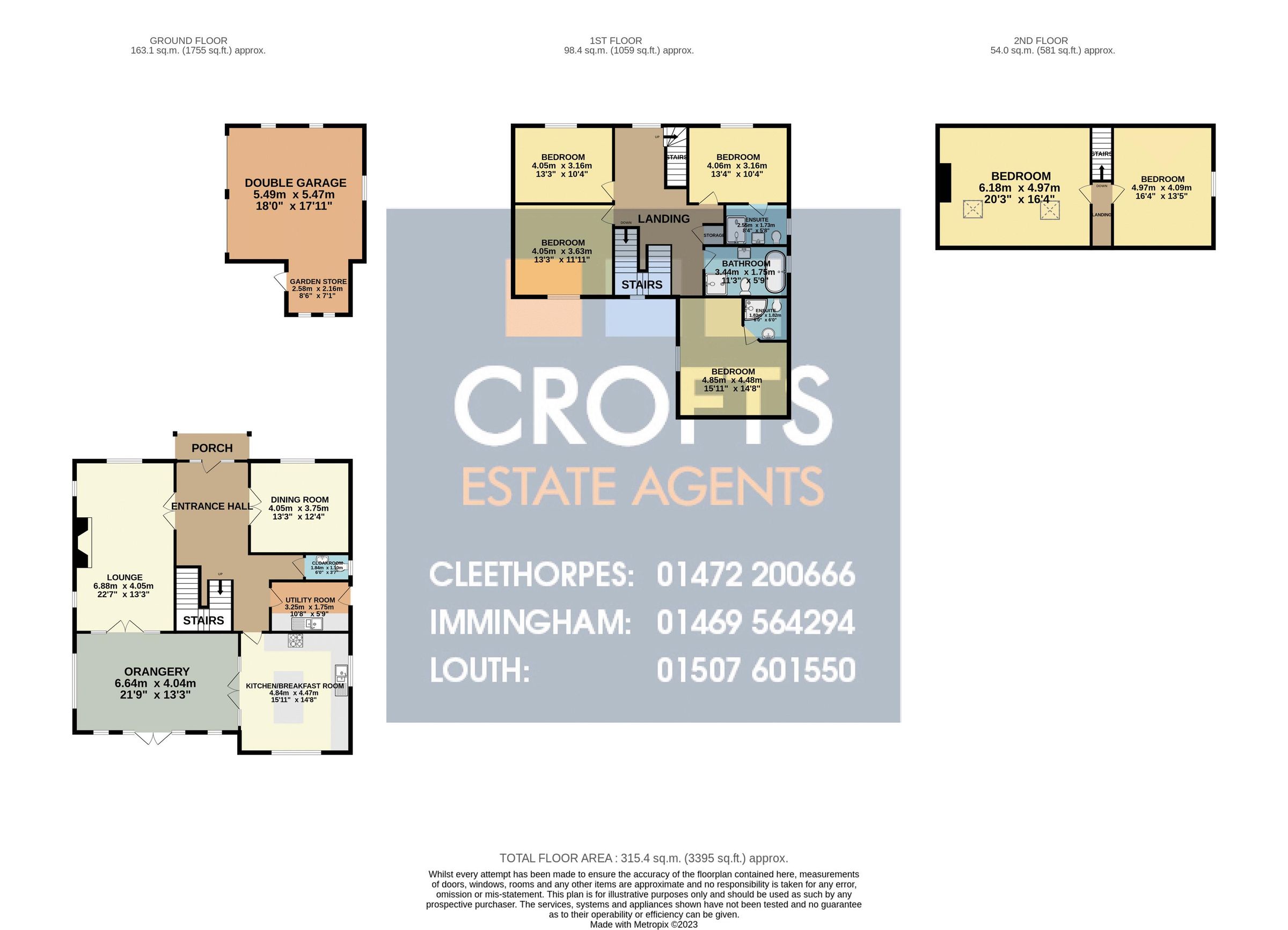 6 bed detached house for sale in Brigg Road, Caistor, Market Rasen LN7