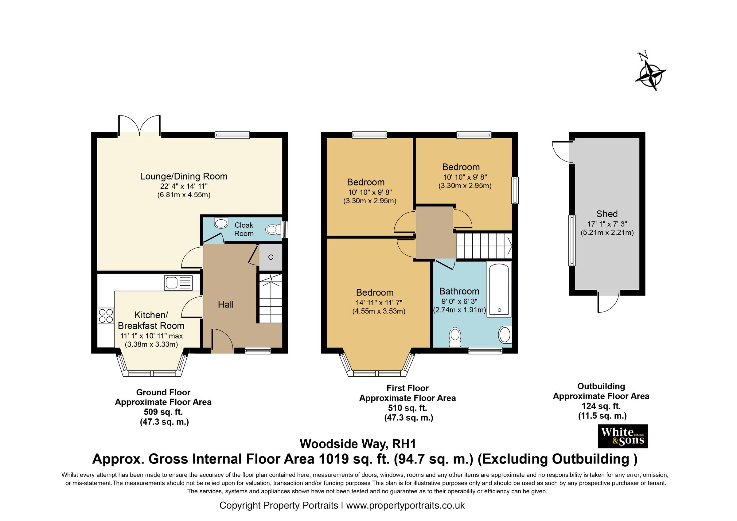 3 bed semidetached house for sale in Woodside Way, Salfords, Redhill