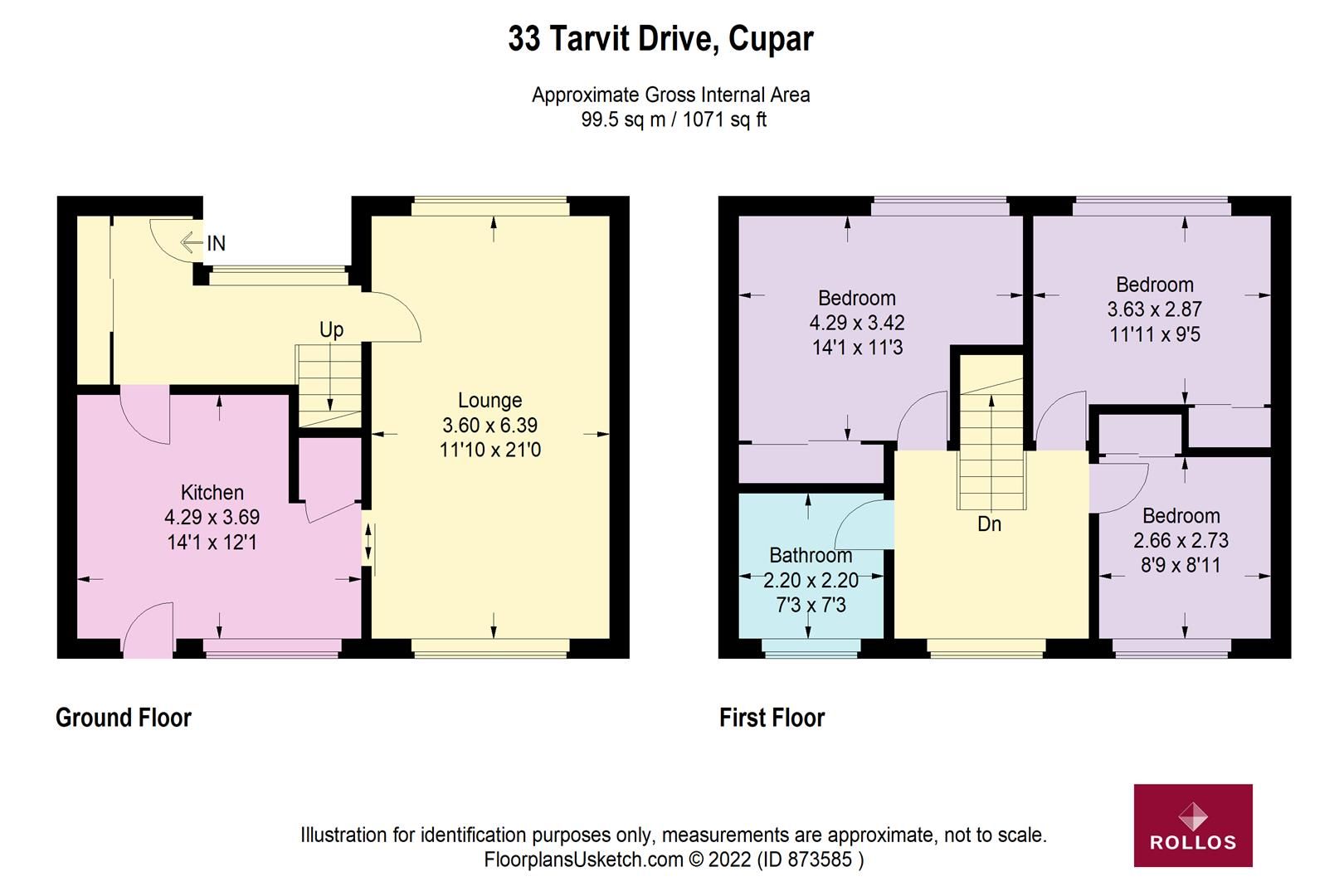 3 bed semidetached house for sale in Tarvit Drive, Cupar KY15 Zoopla