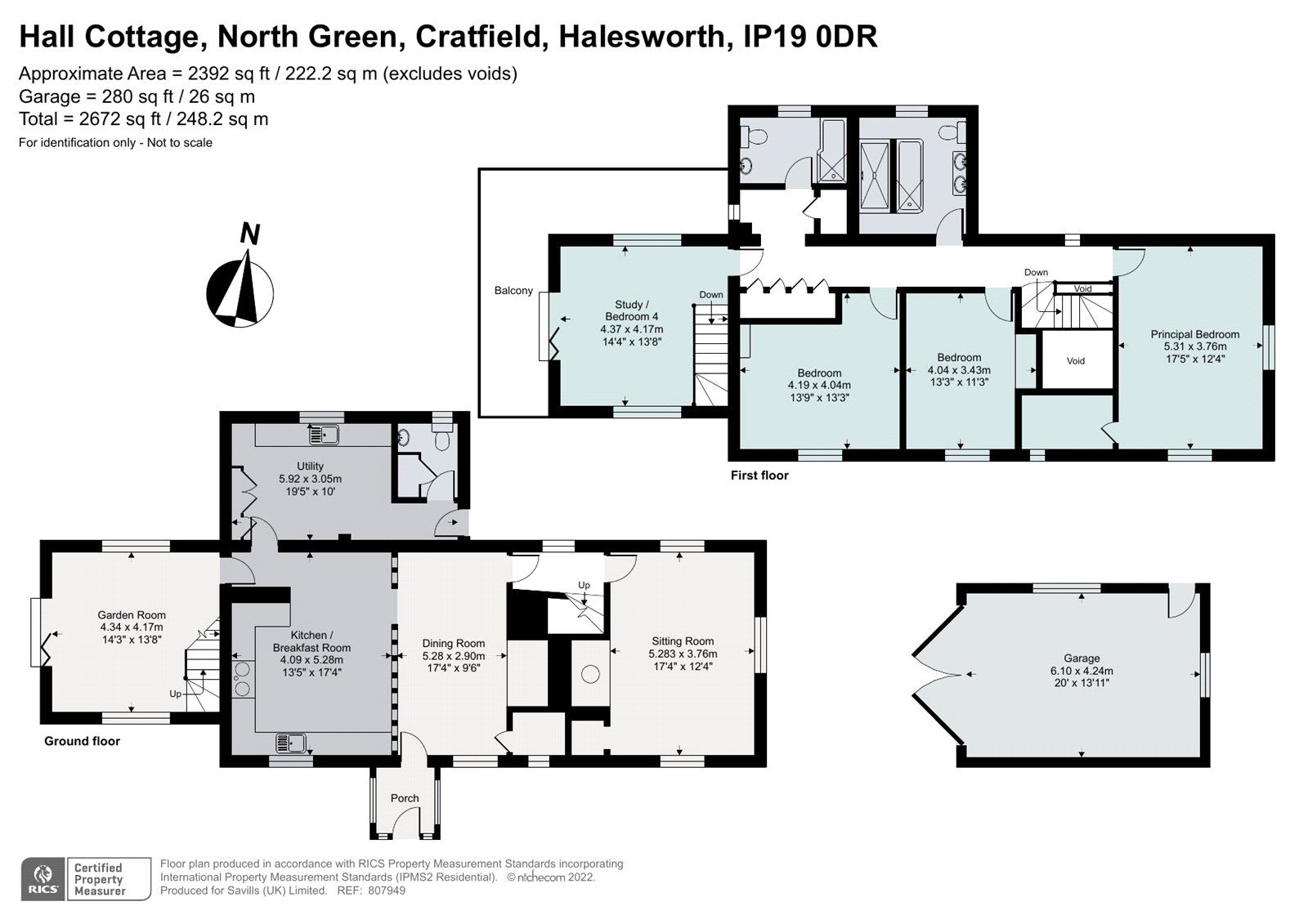 4 bed detached house for sale in North Green, Cratfield, Halesworth
