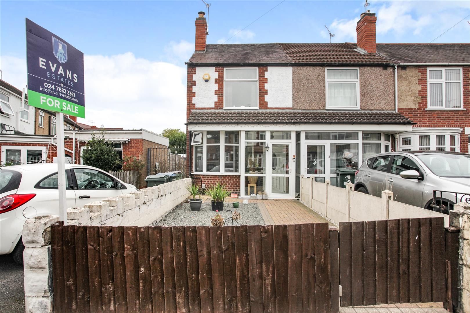 2 bed end terrace house for sale in Bartlett Close, Holbrooks, Coventry