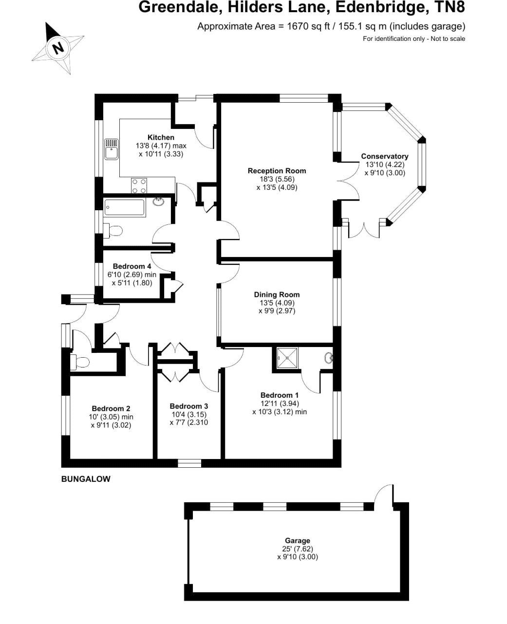 4 bed bungalow for sale in Hilders Lane, Edenbridge, Kent TN8 Zoopla