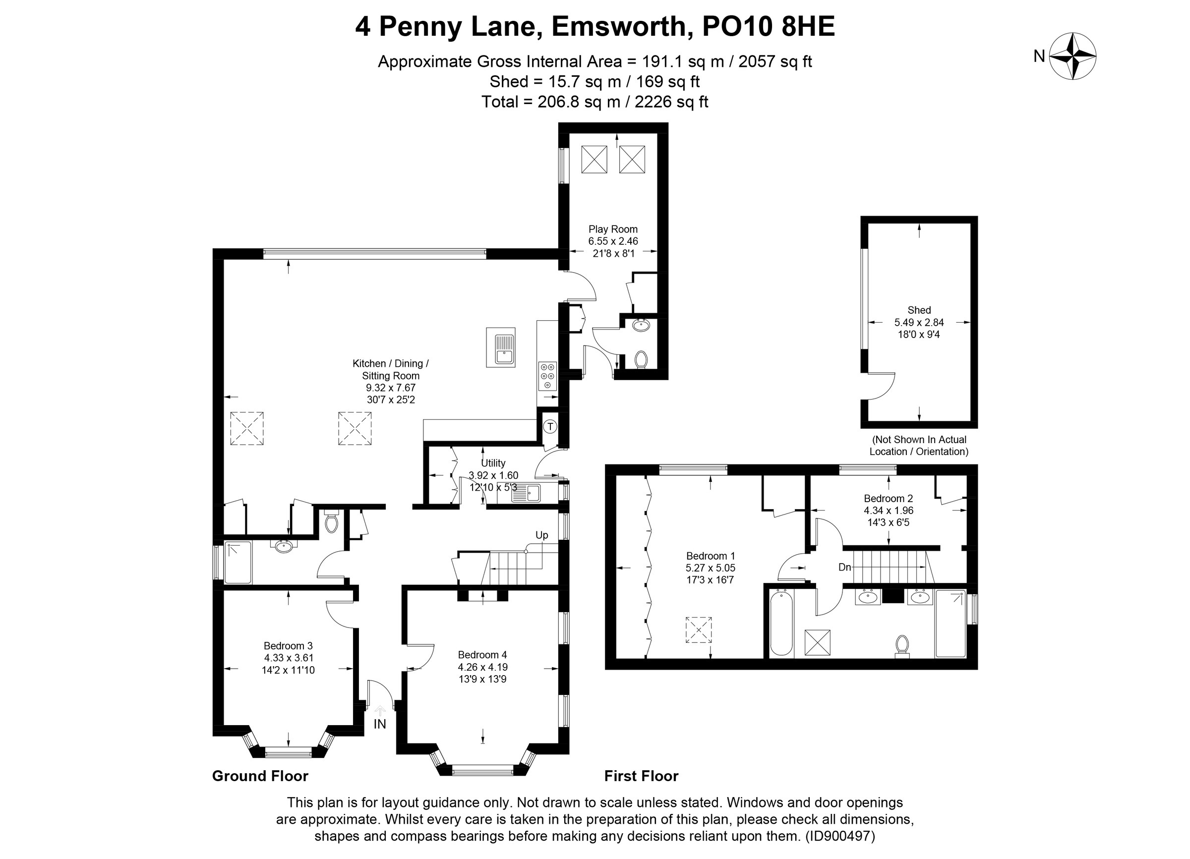4 bed detached house for sale in Penny Lane, Hermitage, Emsworth, Hants