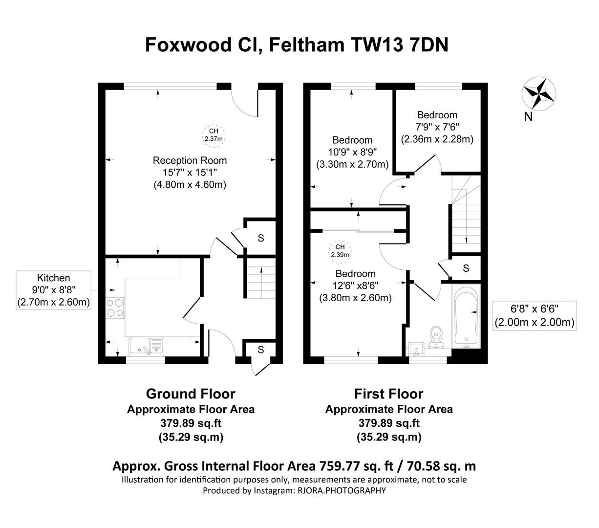 Tw13 3 bed terraced house for sale in Foxwood Close, Feltham TW13 - Zoopla