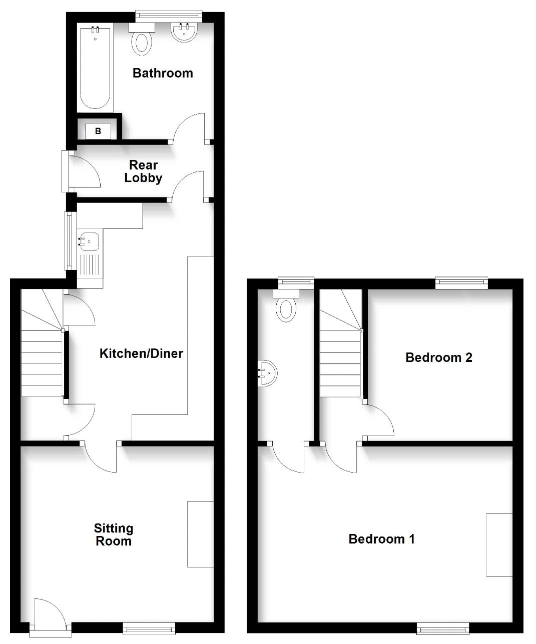2 bed terraced house for sale in The Green, Eltisley, St. Neots PE19