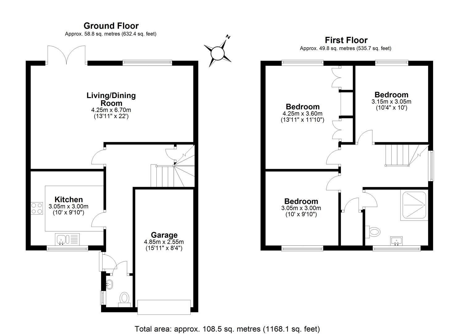 3 bed semidetached house for sale in Madeira Road, West Byfleet KT14