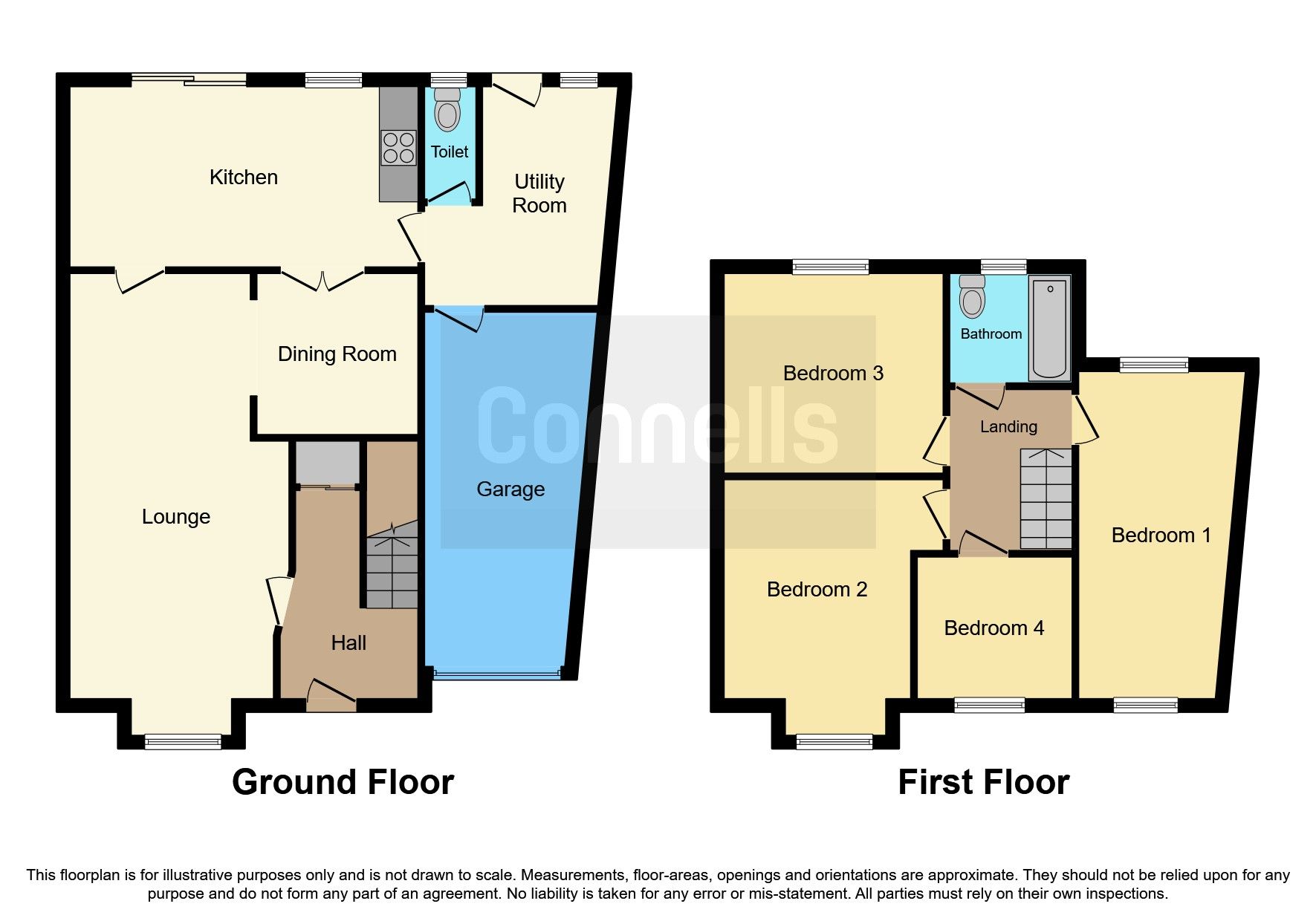 4 bed semidetached house for sale in Lockington Crescent, Dunstable