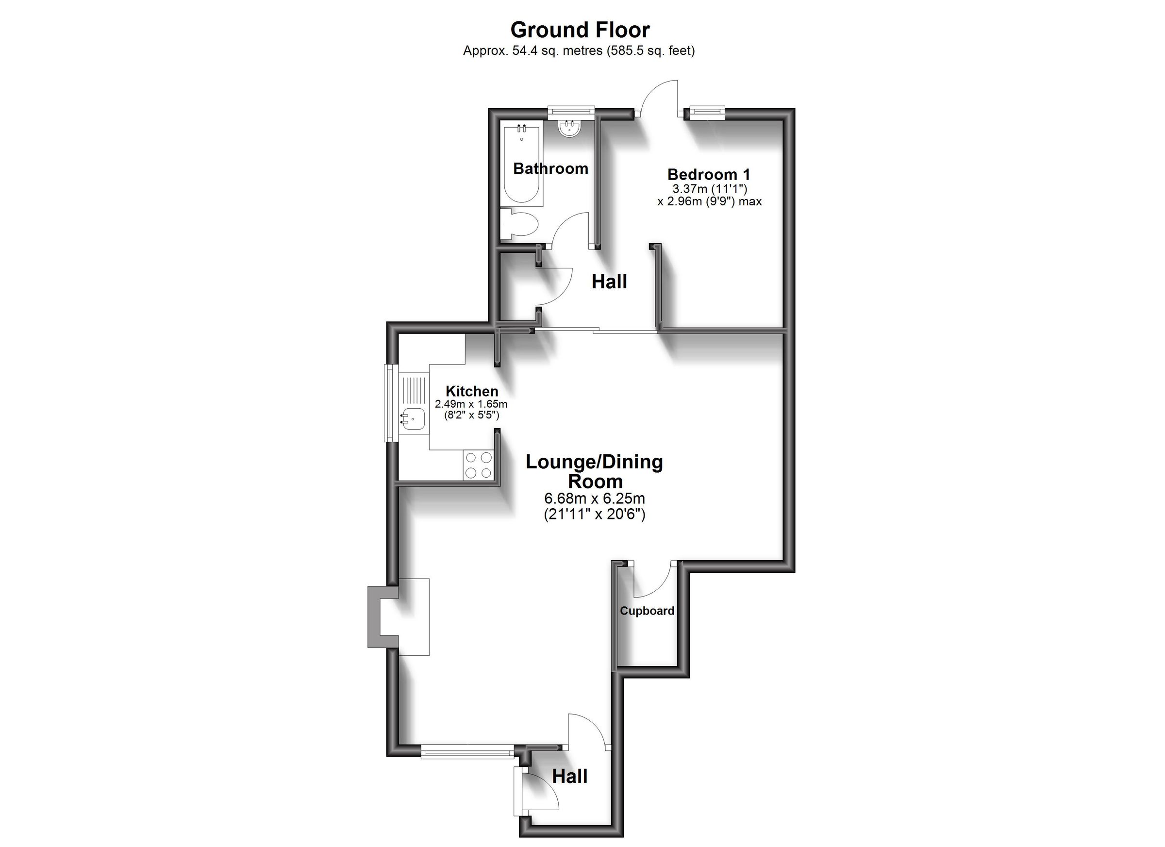 1 bed to rent in Shelley Drive, Broadbridge Heath, Horsham RH12 Zoopla