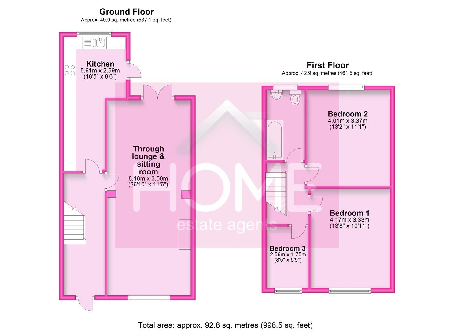 3 bed terraced house for sale in Lime Avenue, Urmston, Manchester M41