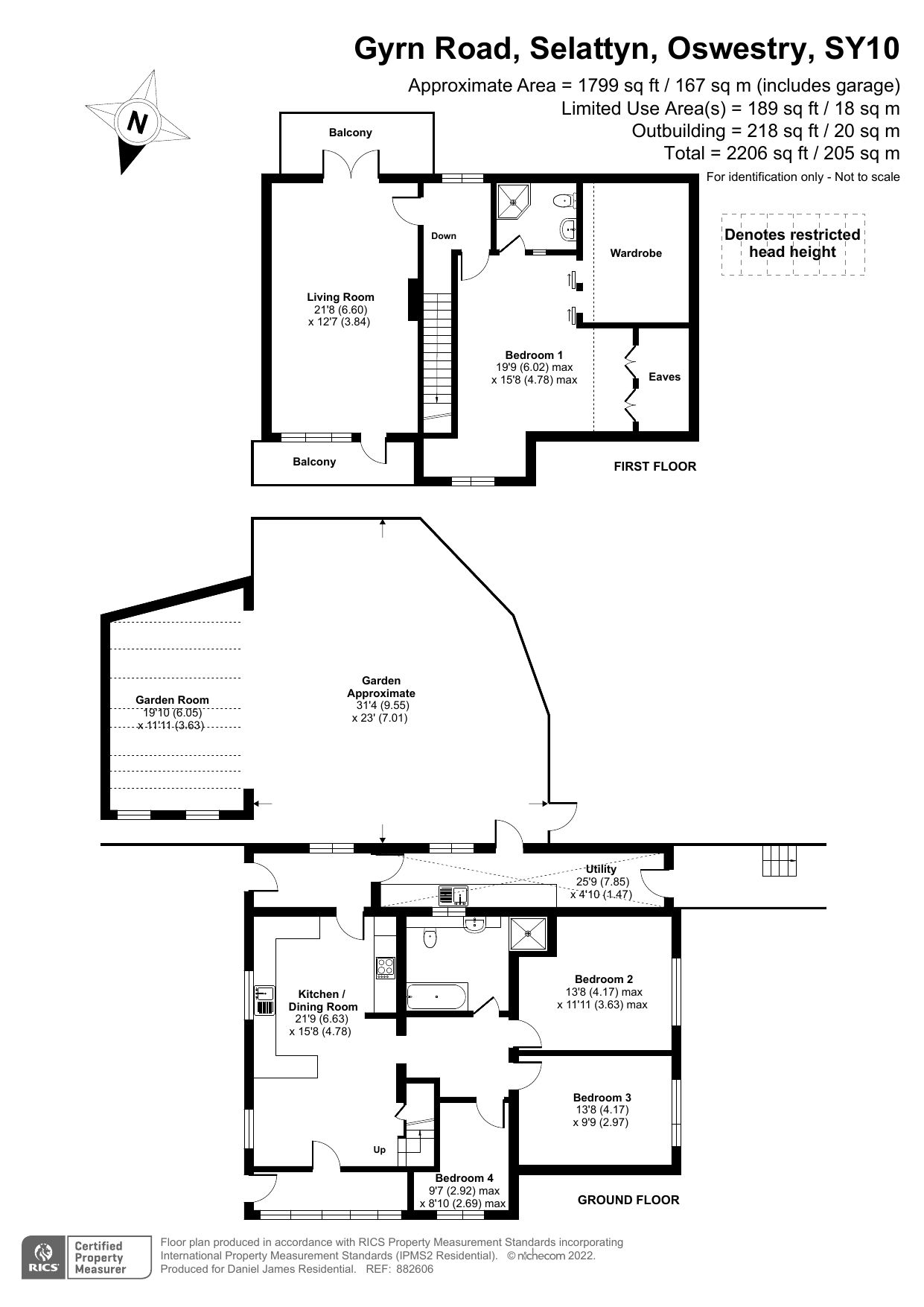 4 bed detached house for sale in Rock House, Gyrn Road, Selattyn SY10