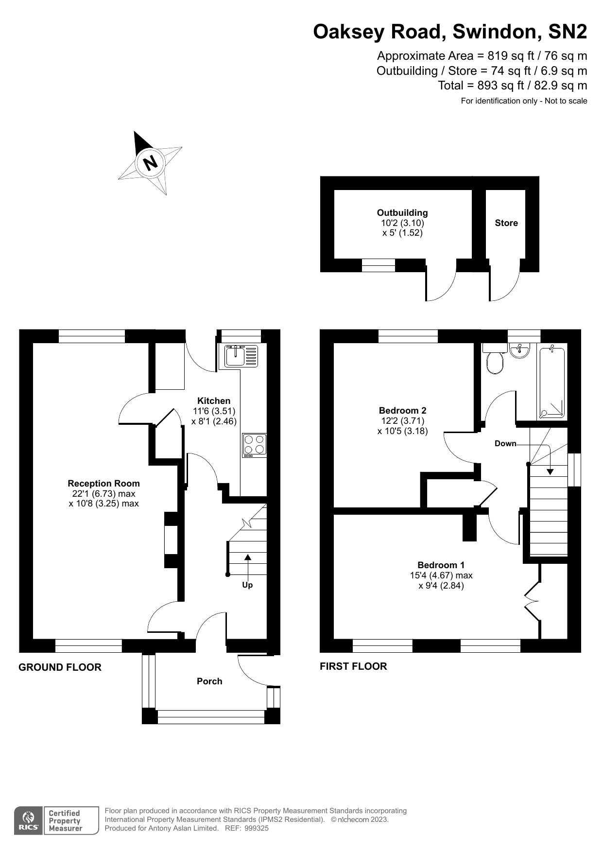 2 bed end terrace house for sale in Oaksey Road, Penhill, Swindon
