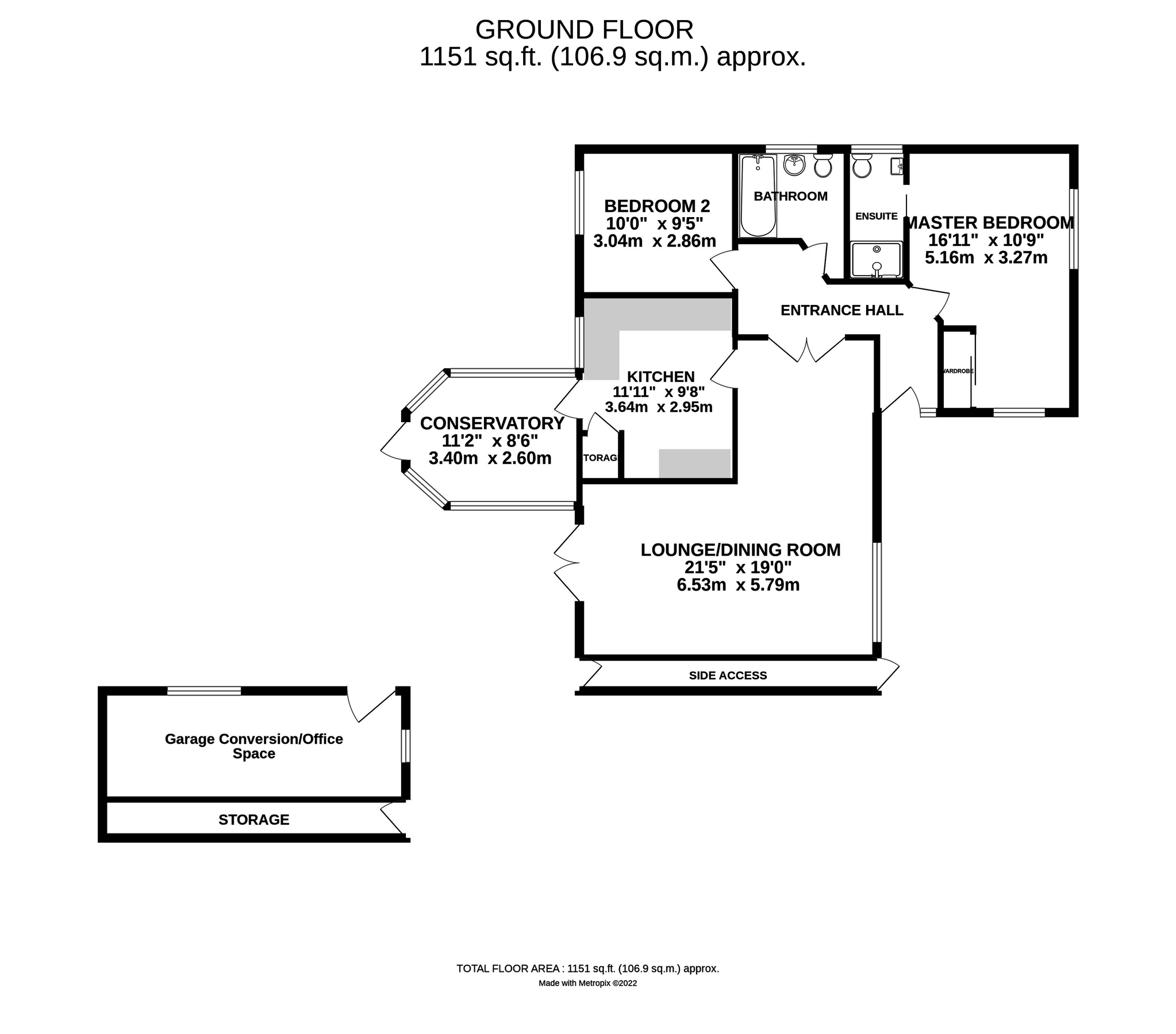 2 bed detached bungalow for sale in Green End, Gamlingay, Sandy SG19