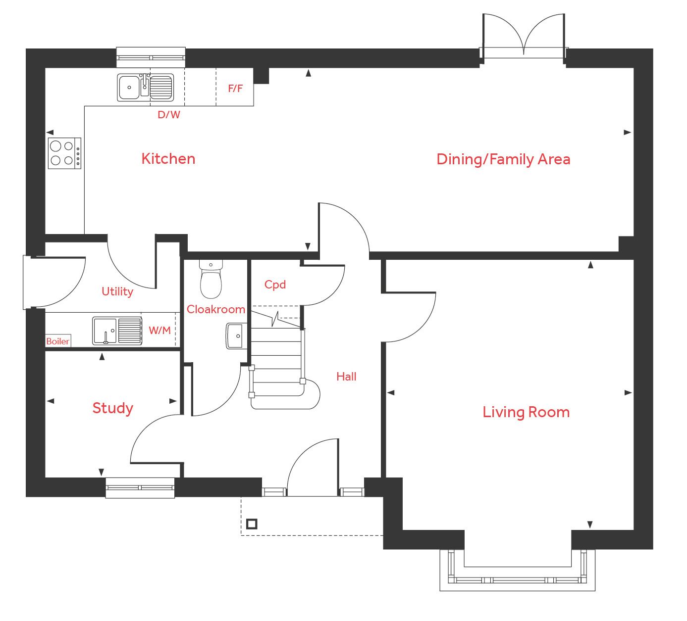 New home, 4 bed detached house for sale in "The Cottingham" at The