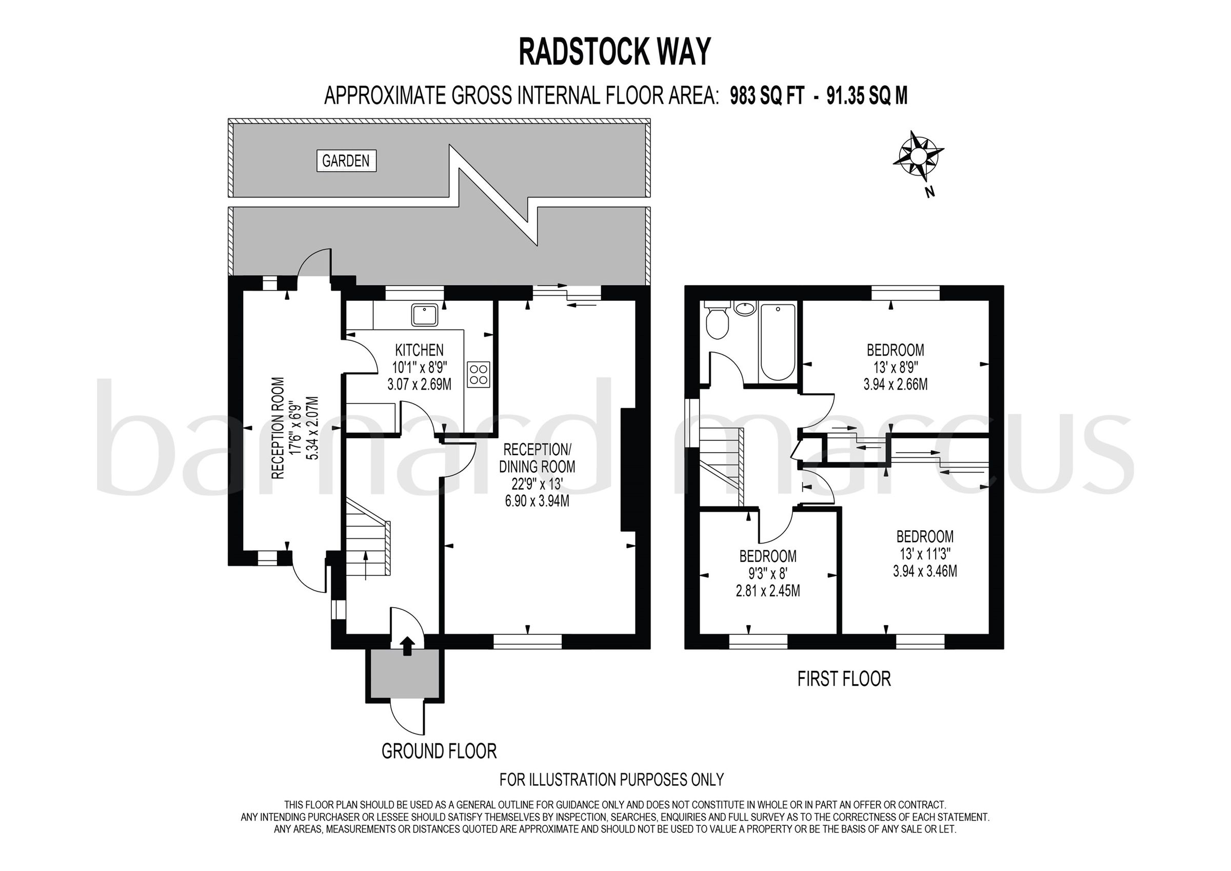 3 bed terraced house for sale in Radstock Way, Merstham, Redhill RH1