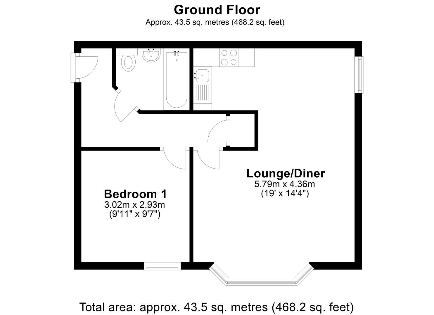 1 bed flat to rent in Ashfield Gardens, Latchford, Warrington WA4 Zoopla