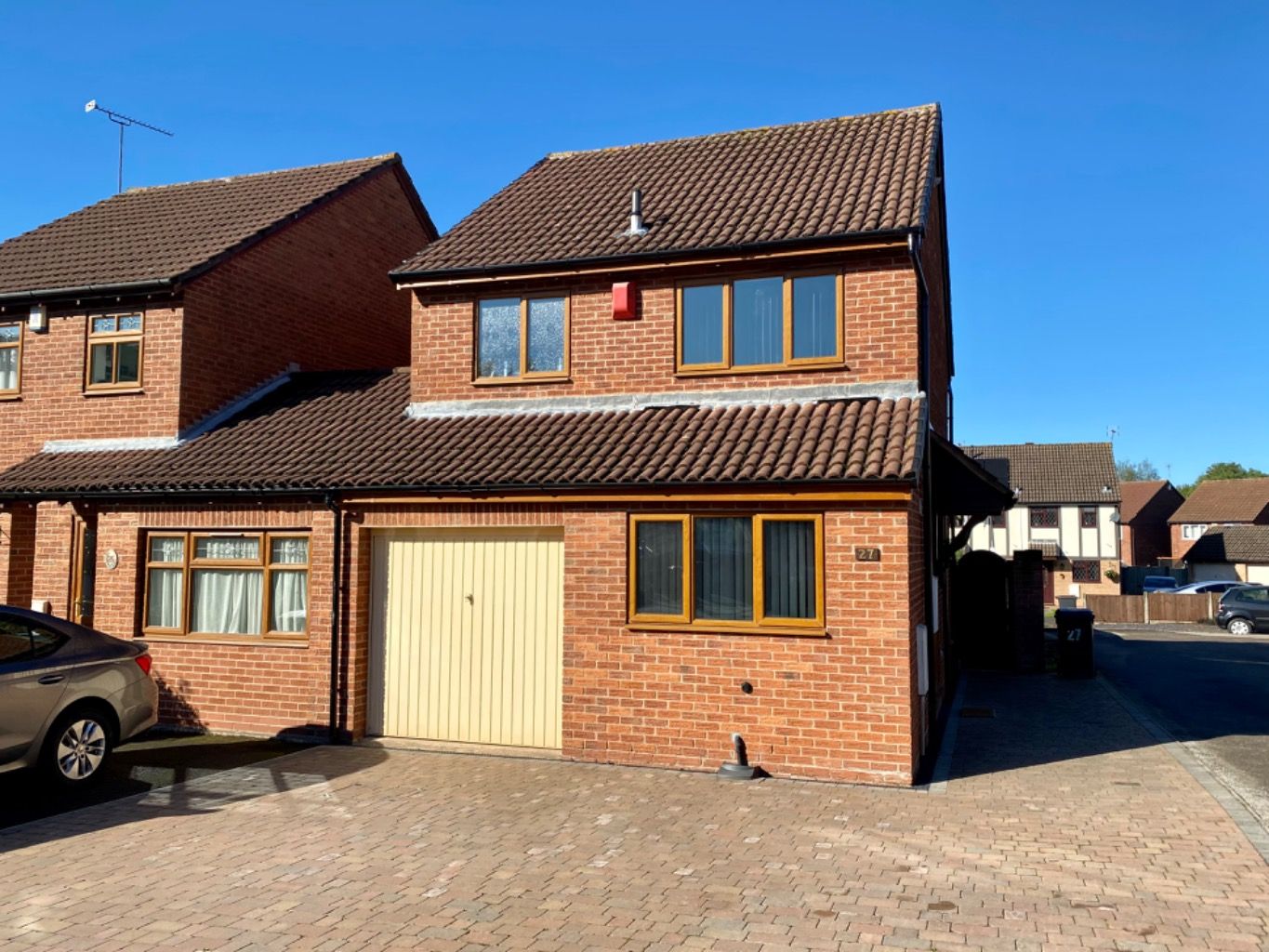 3 bed linkdetached house for sale in Lynmouth Close, Horeston Grange