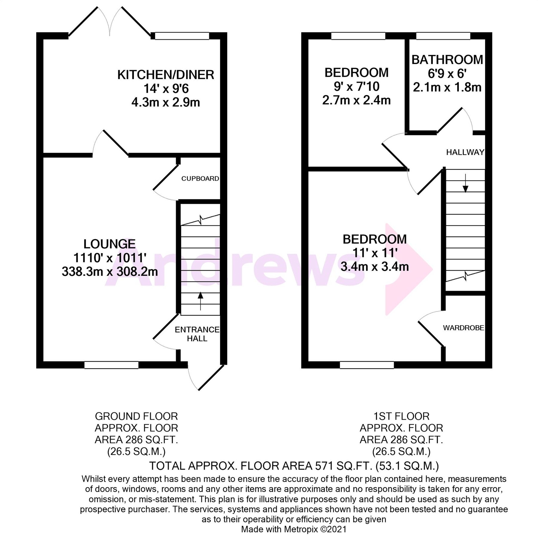 2 bed terraced house for sale in The Bassetts, Stroud, Gloucestershire