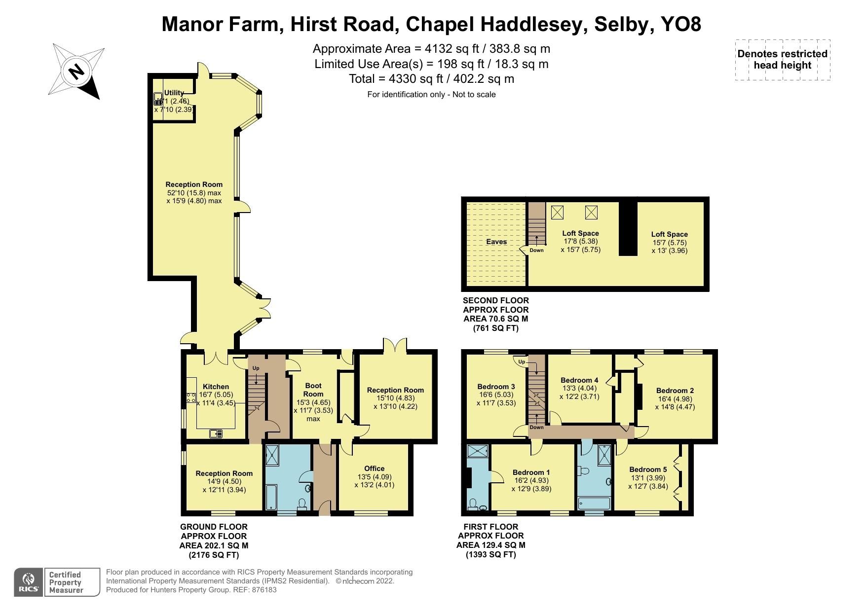 5 bed semidetached house for sale in Manor Farm, Hirst Road, Chapel