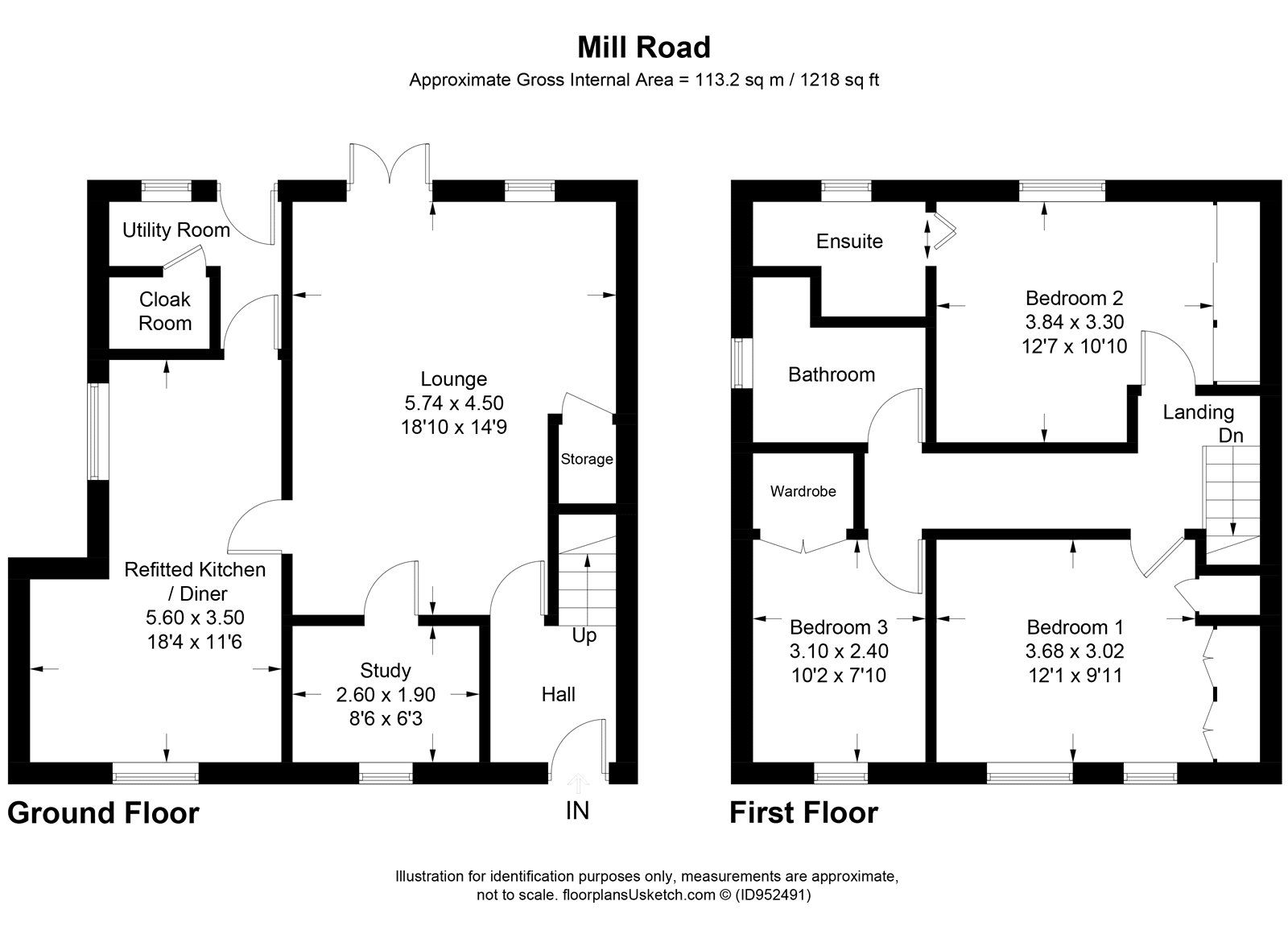 3 bed semidetached house for sale in Mill Road, Houghton Regis