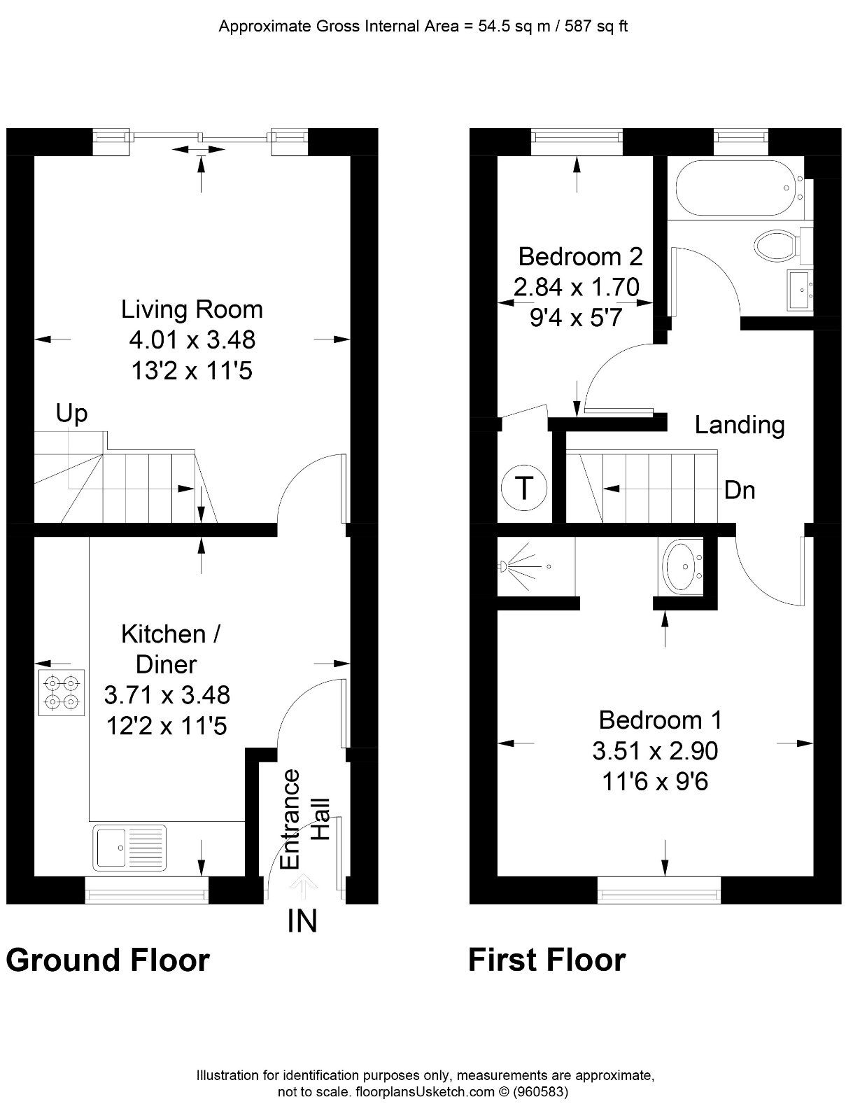 2 bed terraced house for sale in Coopers Green, Bicester, Oxfordshire