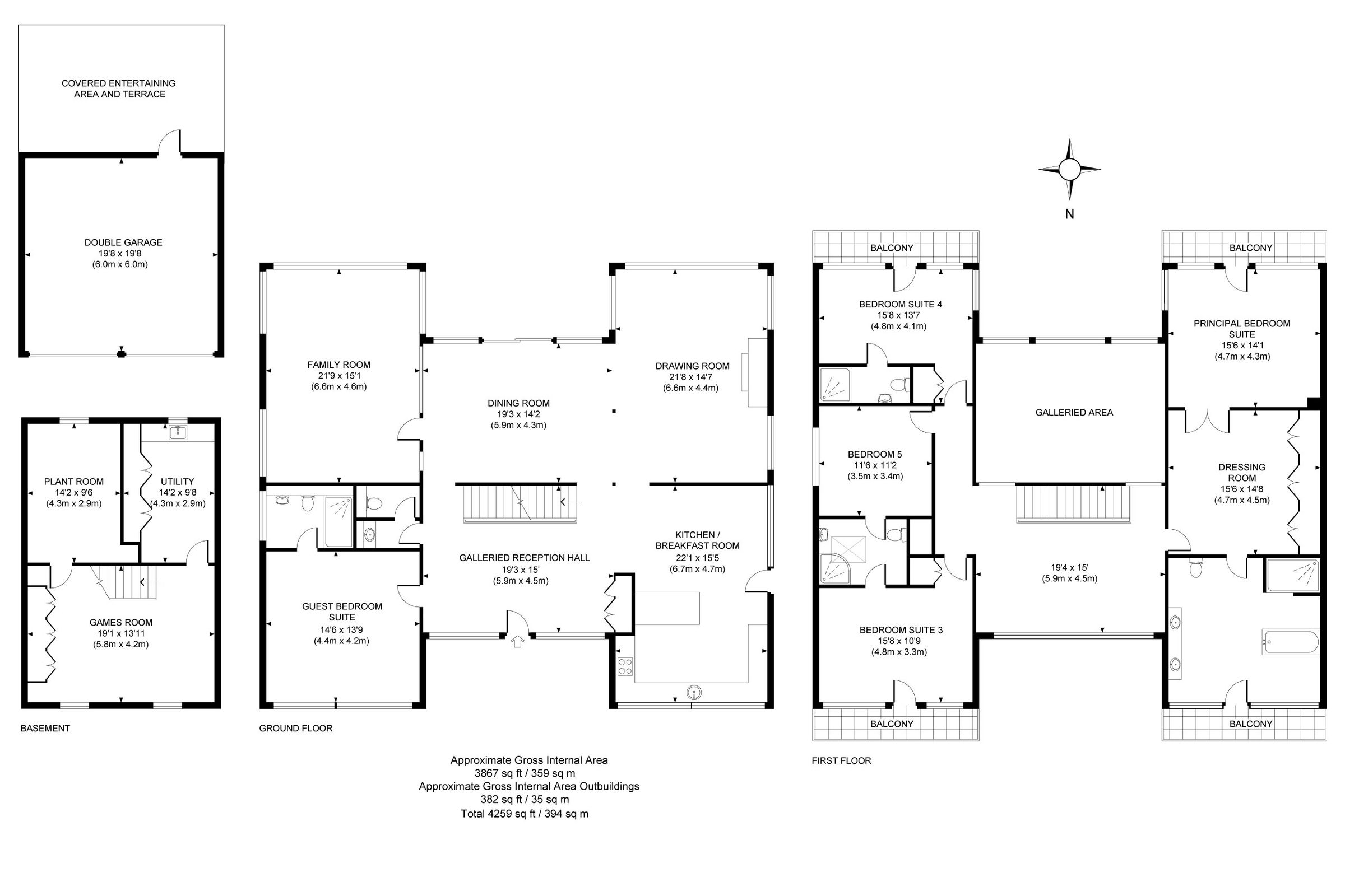 5 bed detached house for sale in Camp End Road, St Hill