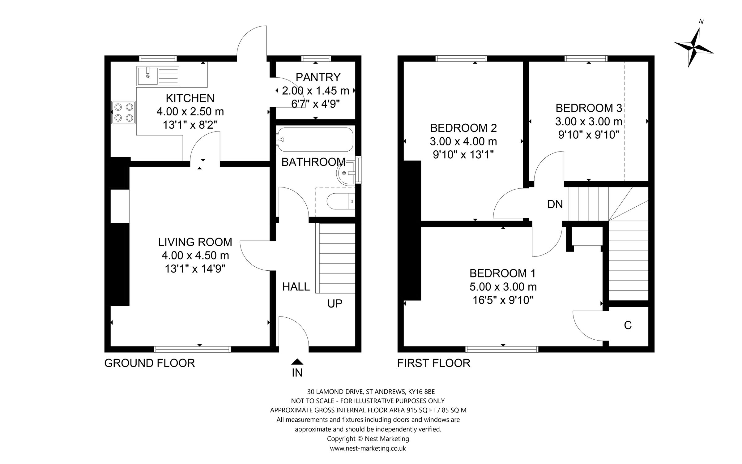 3 bed semidetached house for sale in Lamond Drive, St. Andrews KY16